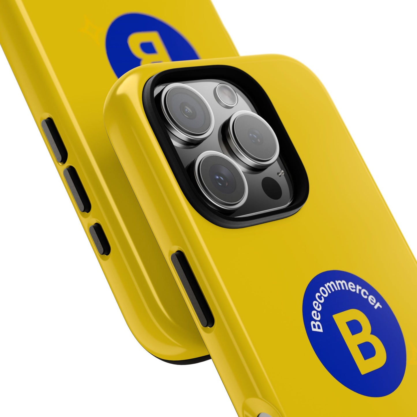 Beecommercer Bold Logo Phone Case — Yellow Protective Phone Cover