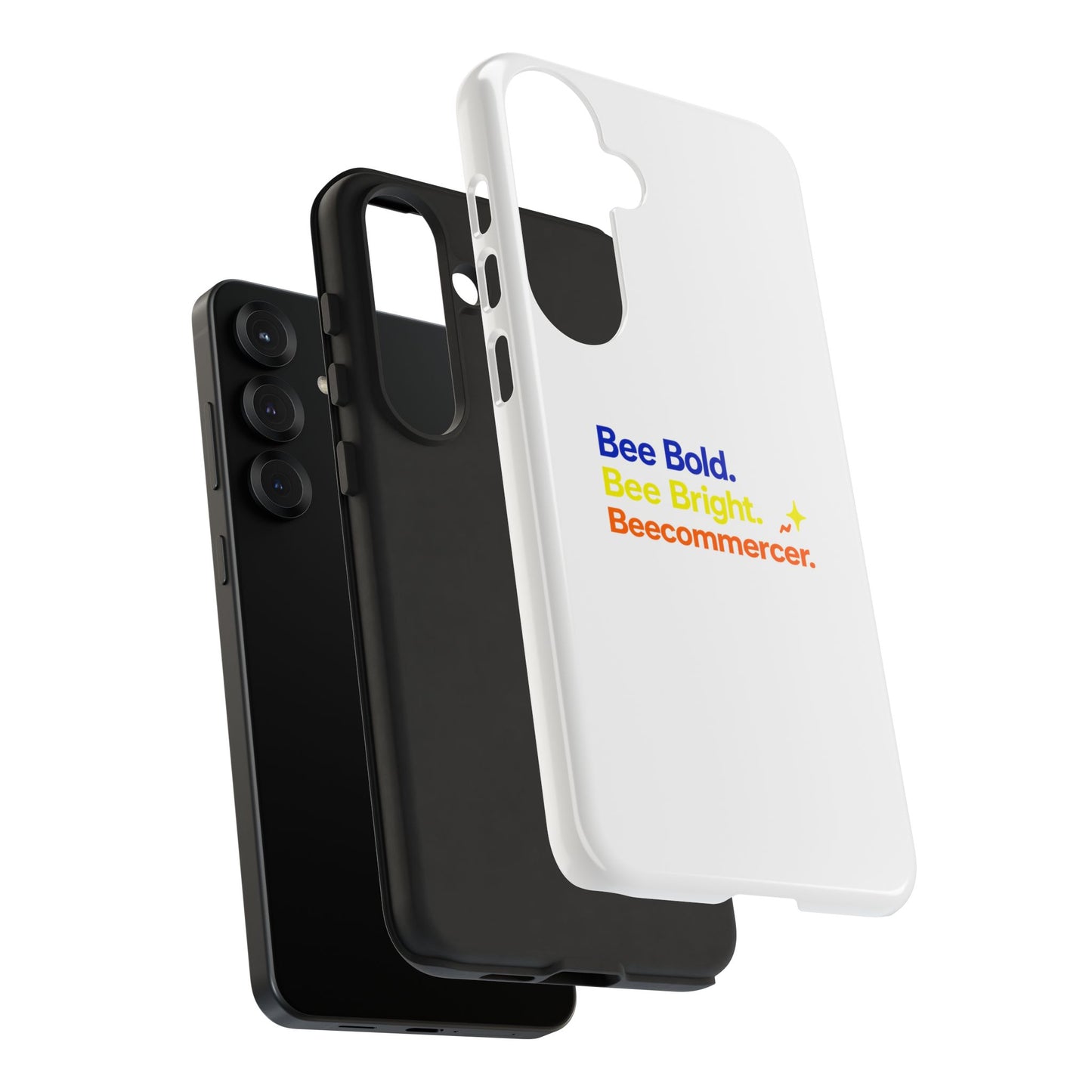 Phone Case — Bee Bold. Bee Bright. Beecommercer. (Protective Tough Case)
