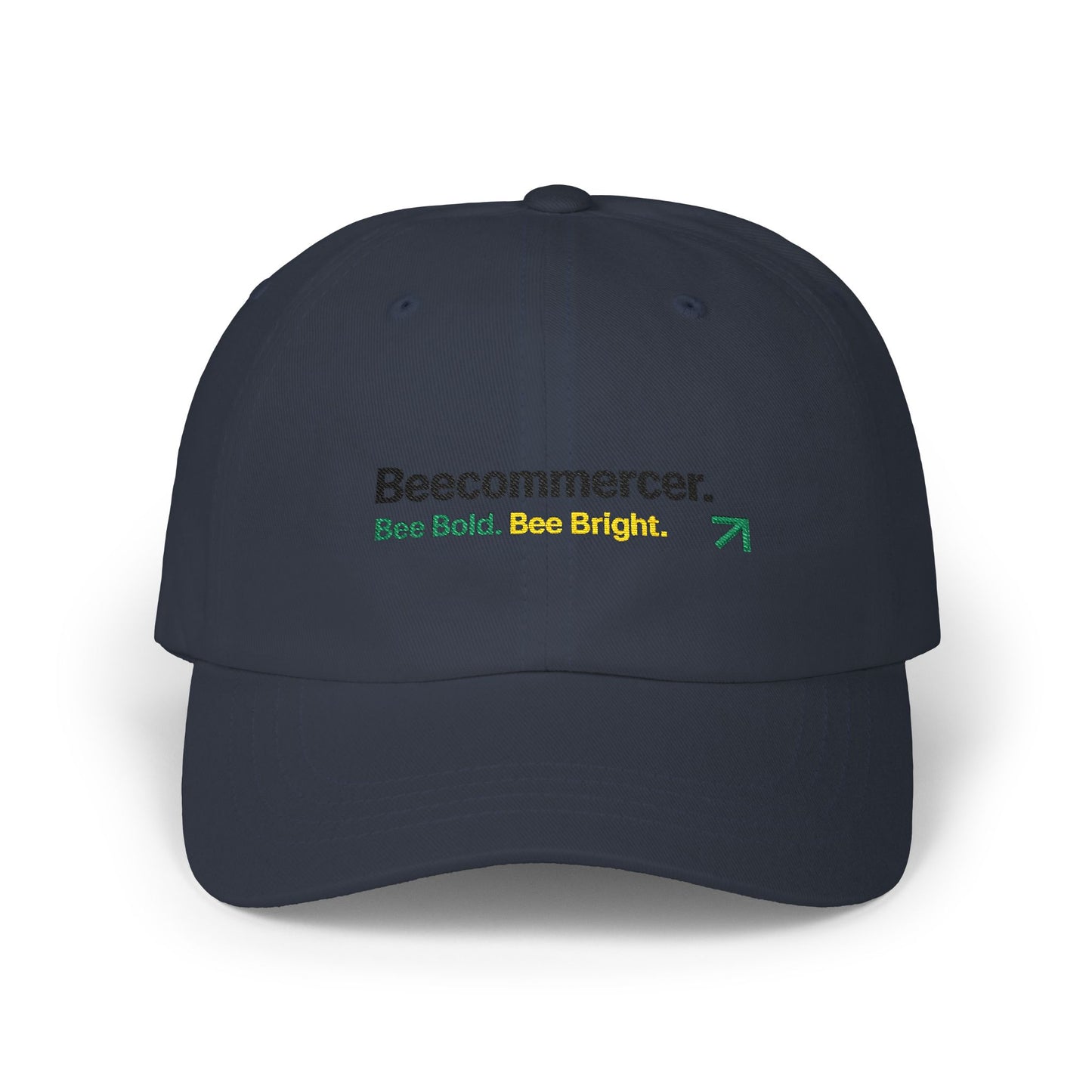 Dad Cap — Beecommercer Logo 'Bee Bold. Bee Bright.' Embroidered Baseball Hat