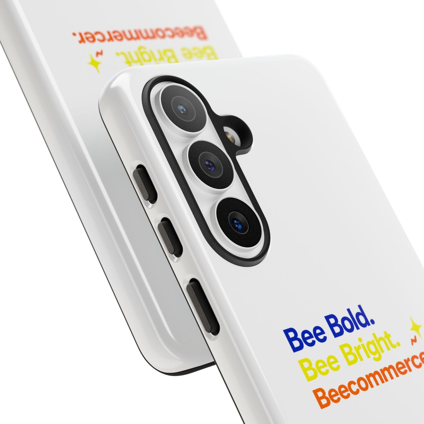 Phone Case — Bee Bold. Bee Bright. Beecommercer. (Protective Tough Case)