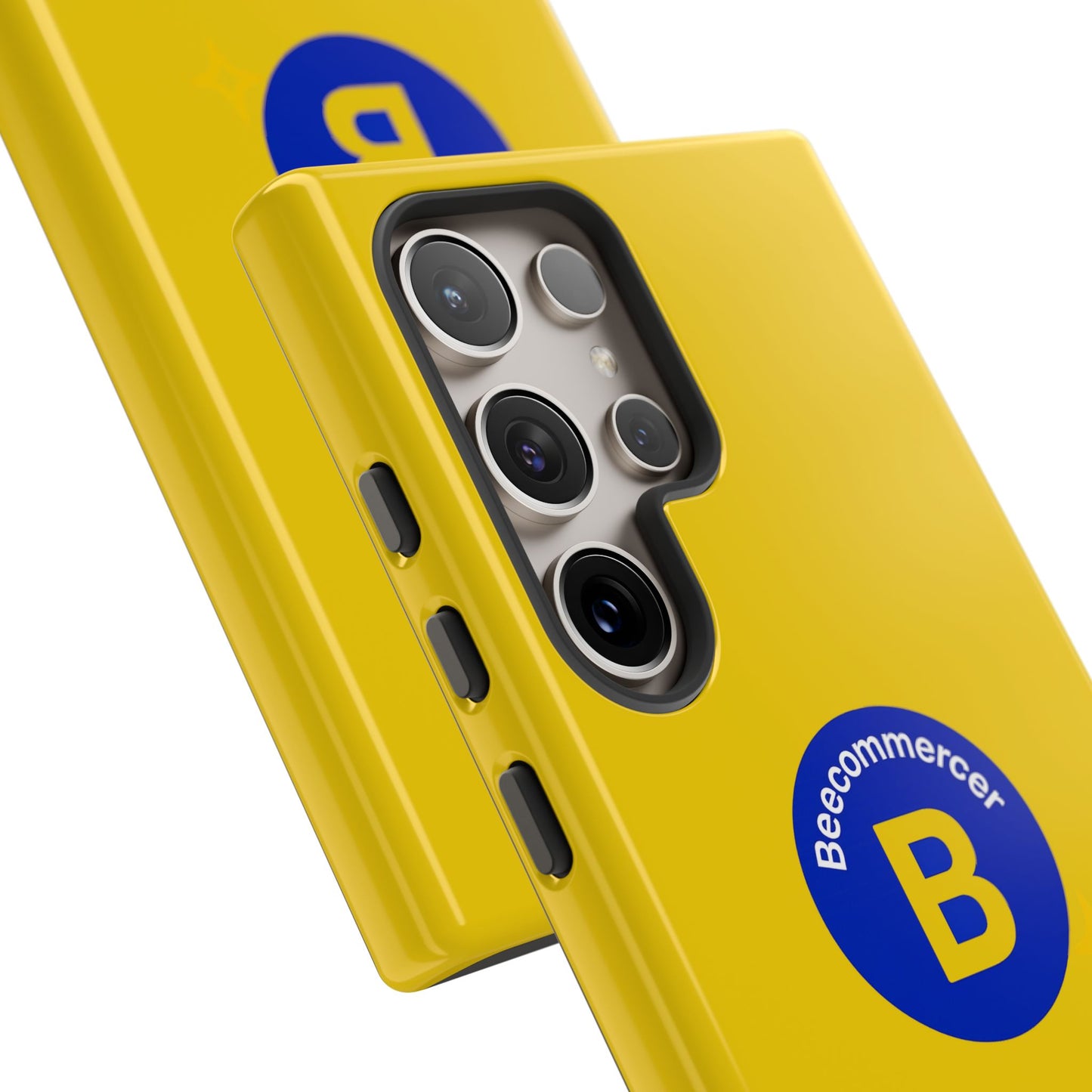 Beecommercer Bold Logo Phone Case — Yellow Protective Phone Cover