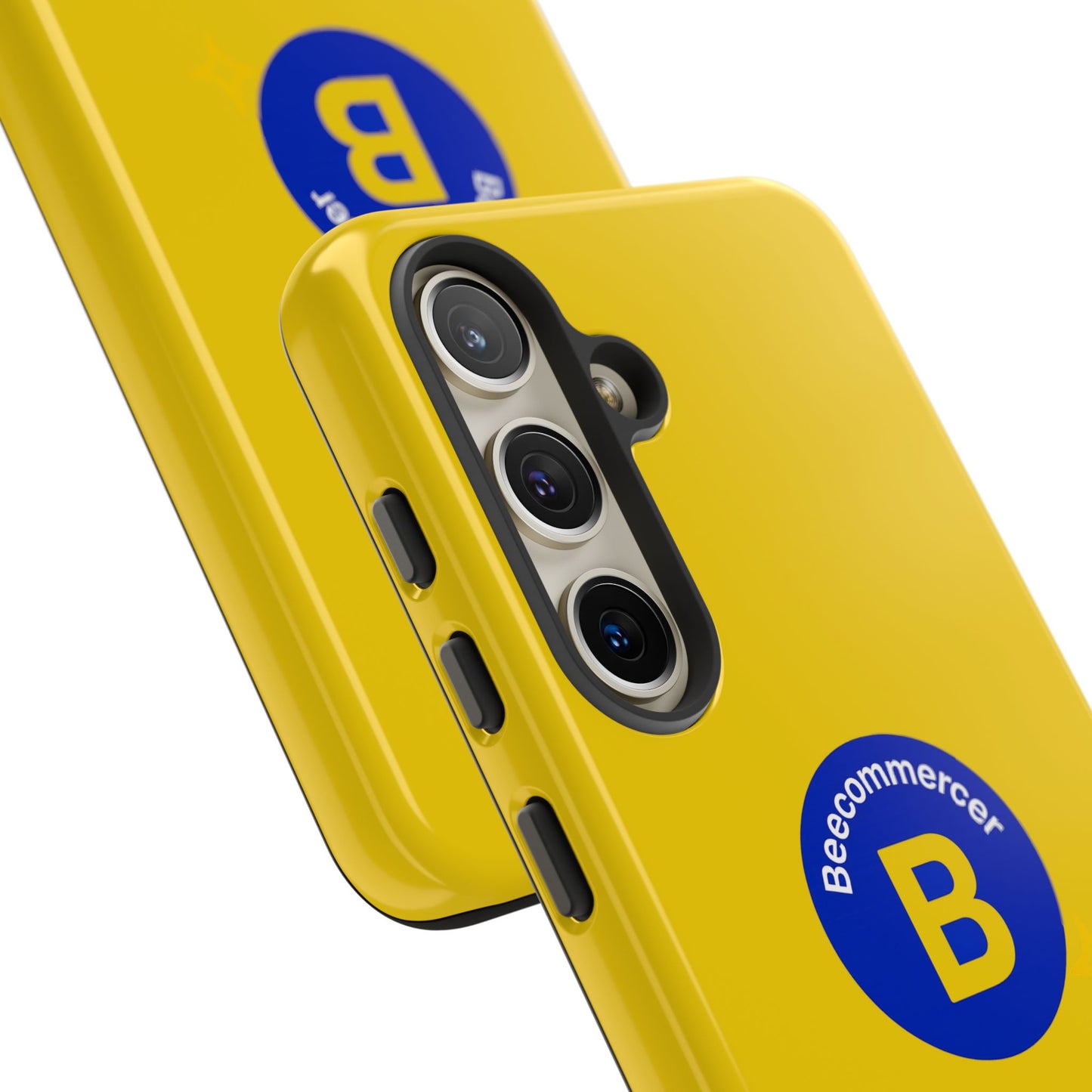 Beecommercer Bold Logo Phone Case — Yellow Protective Phone Cover