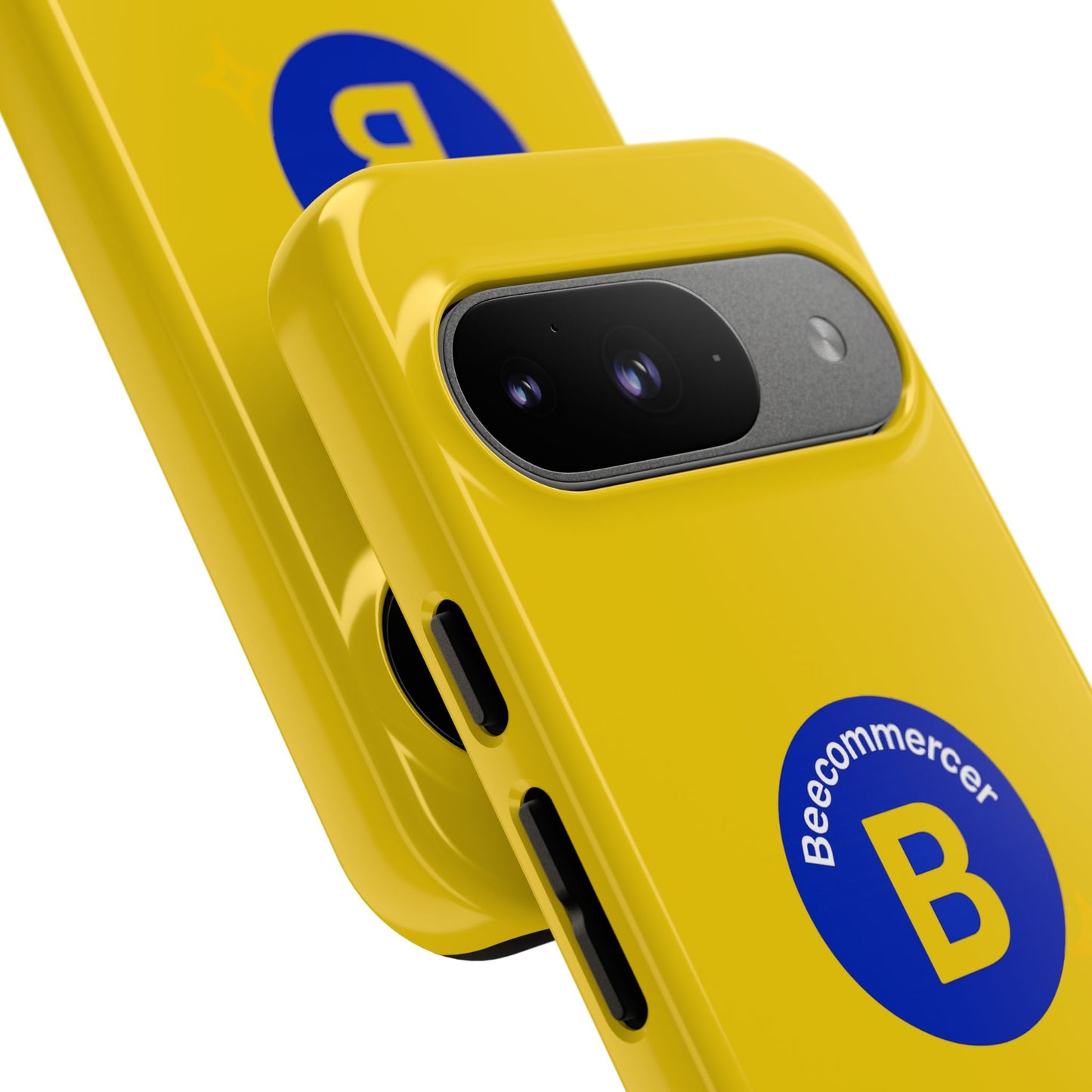 Beecommercer Bold Logo Phone Case — Yellow Protective Phone Cover