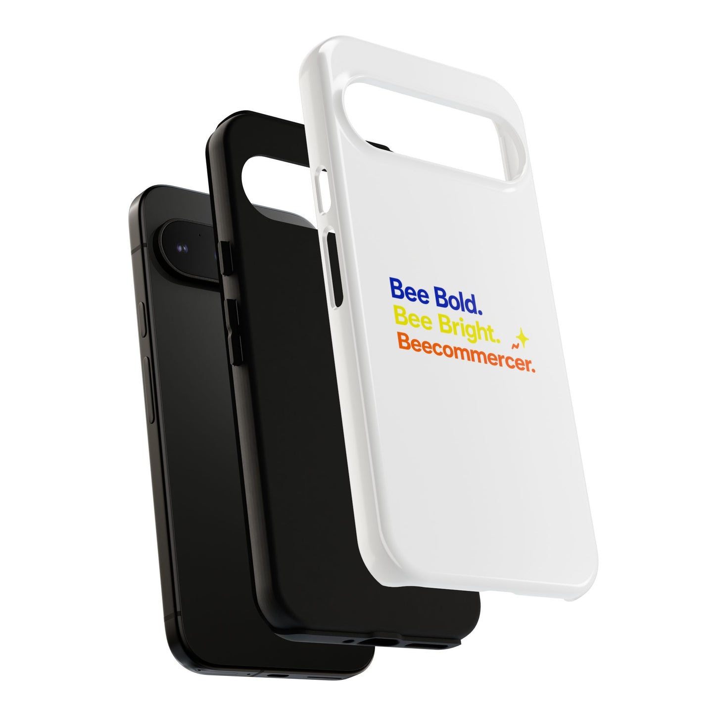 Phone Case — Bee Bold. Bee Bright. Beecommercer. (Protective Tough Case)