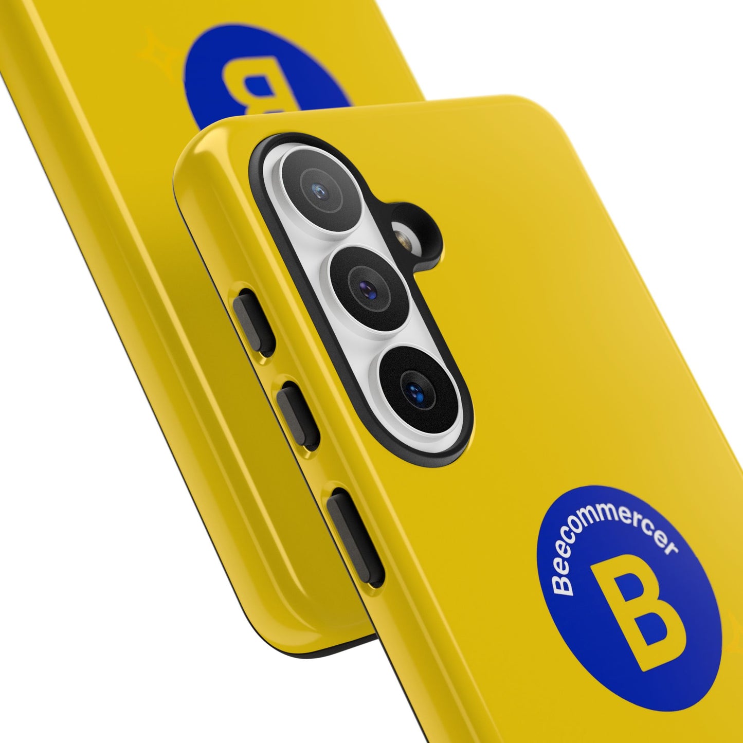Beecommercer Bold Logo Phone Case — Yellow Protective Phone Cover