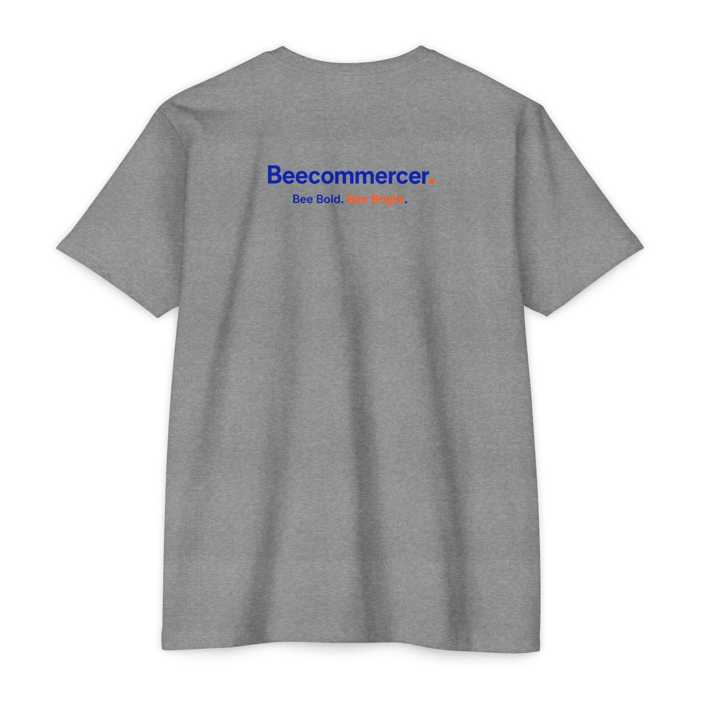 Beecommercer T-Shirt — "Beecommercer. Bee Bold. Bee Bright." Minimal Logo Tee