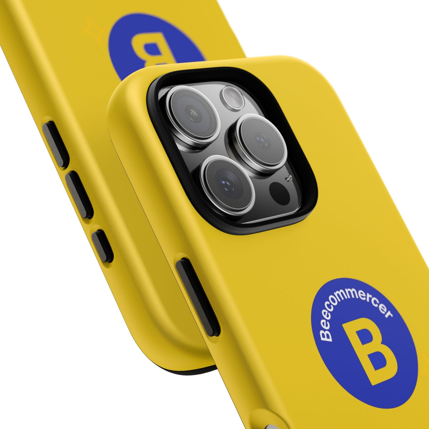 Beecommercer Bold Logo Phone Case — Yellow Protective Phone Cover