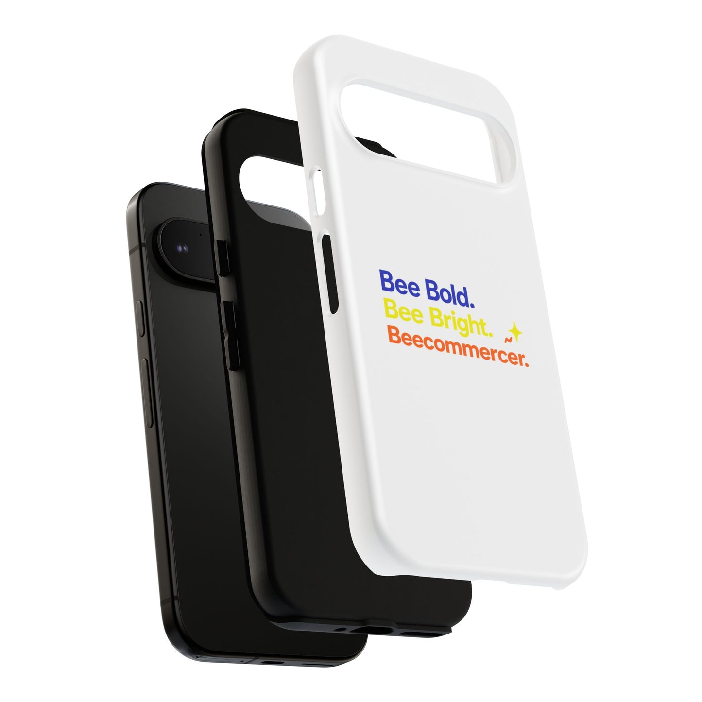 Phone Case — Bee Bold. Bee Bright. Beecommercer. (Protective Tough Case)