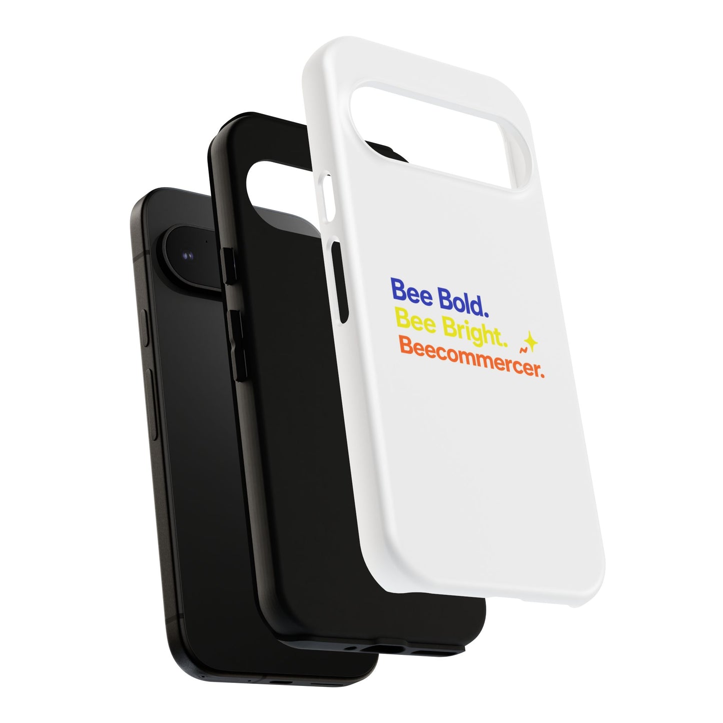 Phone Case — Bee Bold. Bee Bright. Beecommercer. (Protective Tough Case)