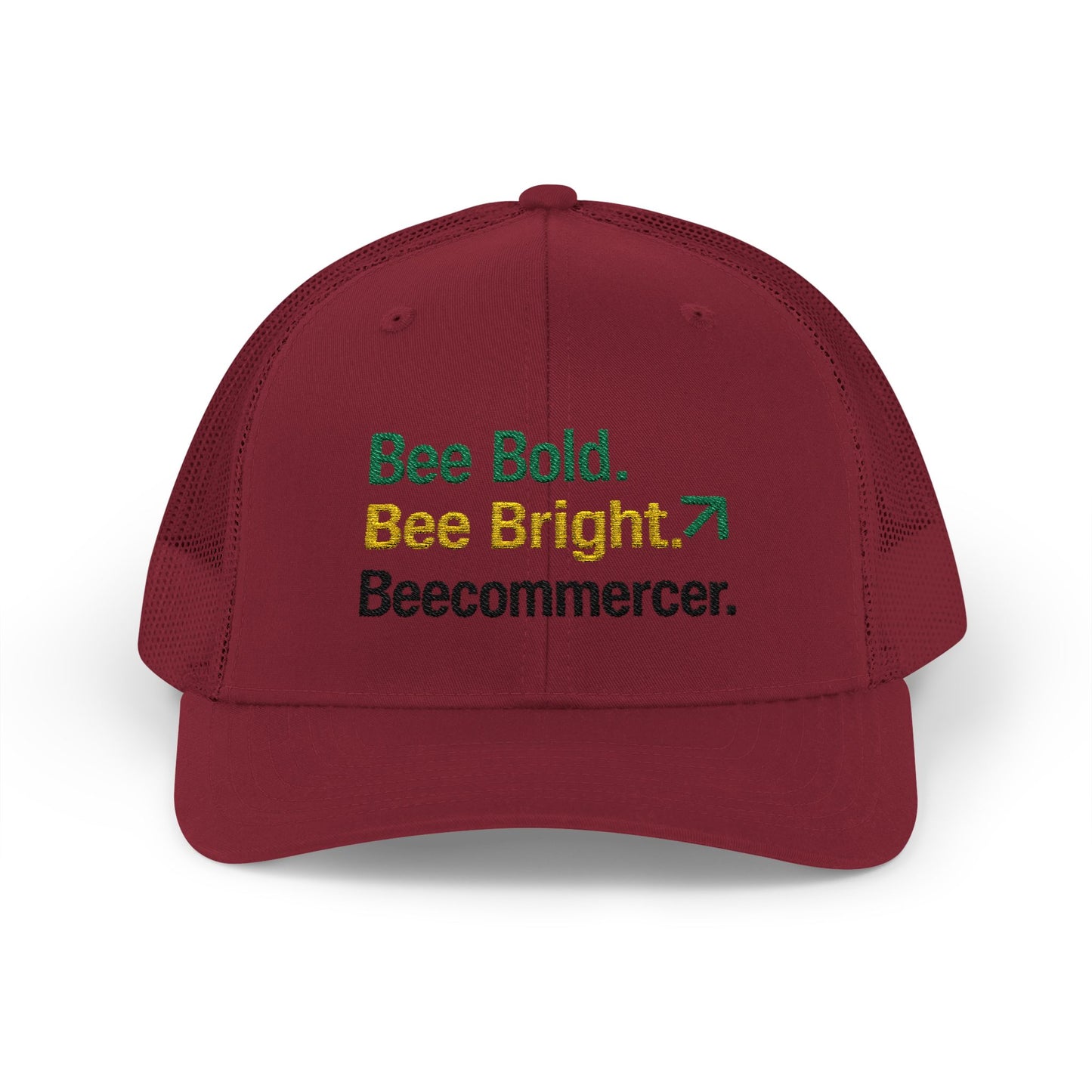 Bee Bold Bee Bright Embroidered Trucker Cap