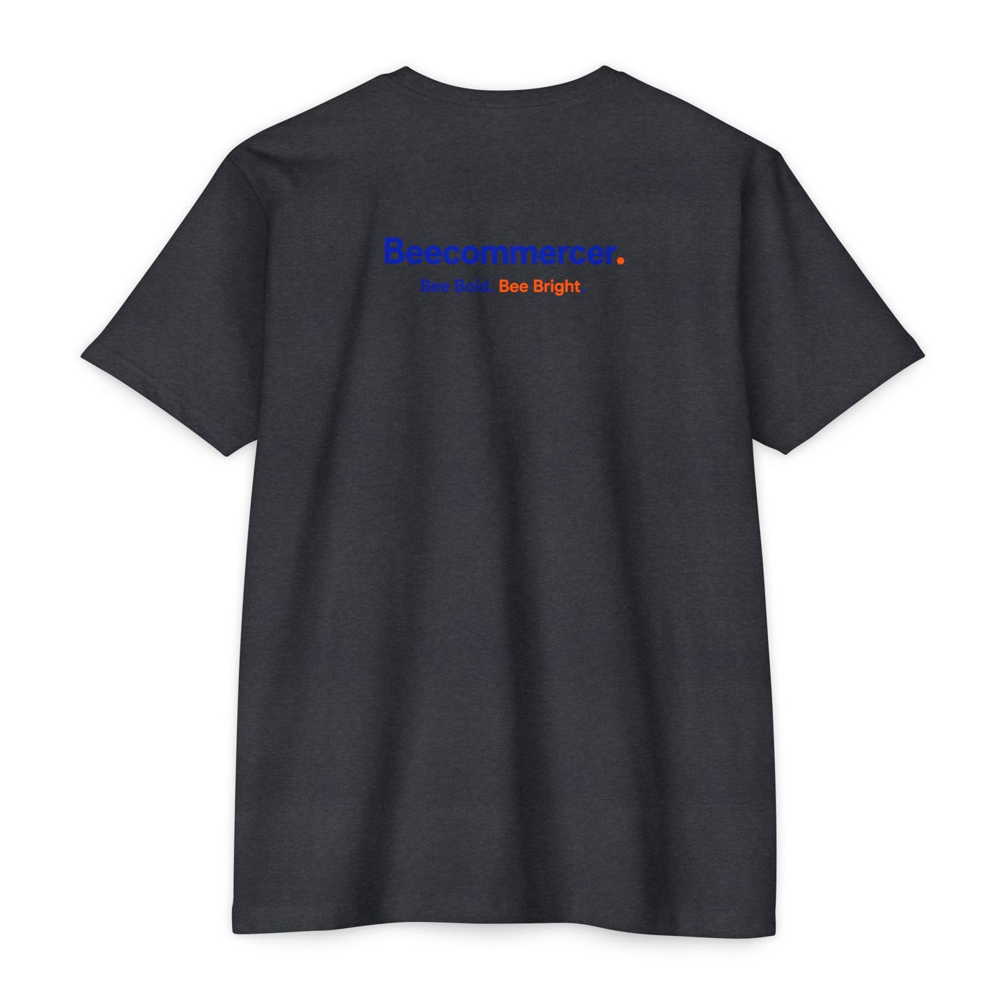 Beecommercer T-Shirt — "Beecommercer. Bee Bold. Bee Bright." Minimal Logo Tee