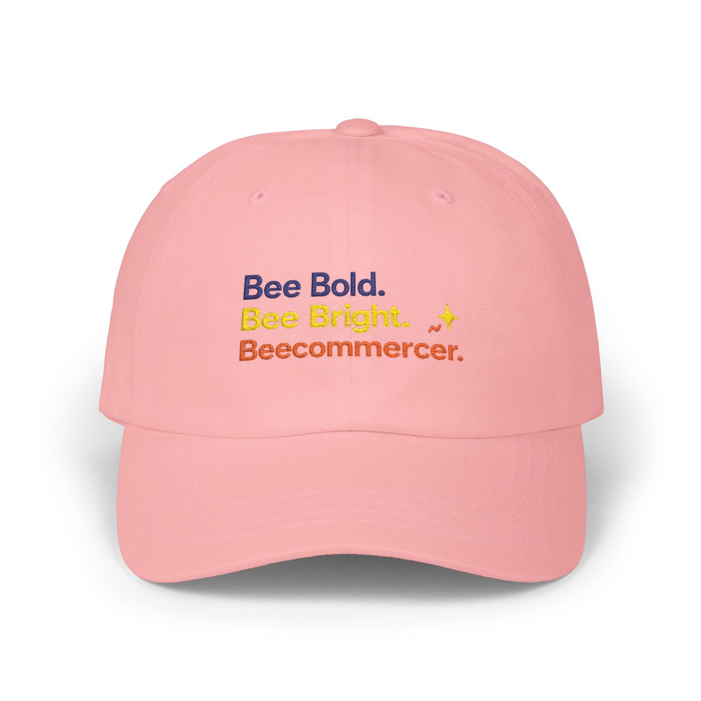 Dad Cap — "Bee Bold. Bee Bright. Beecommercer." Embroidered Baseball Hat
