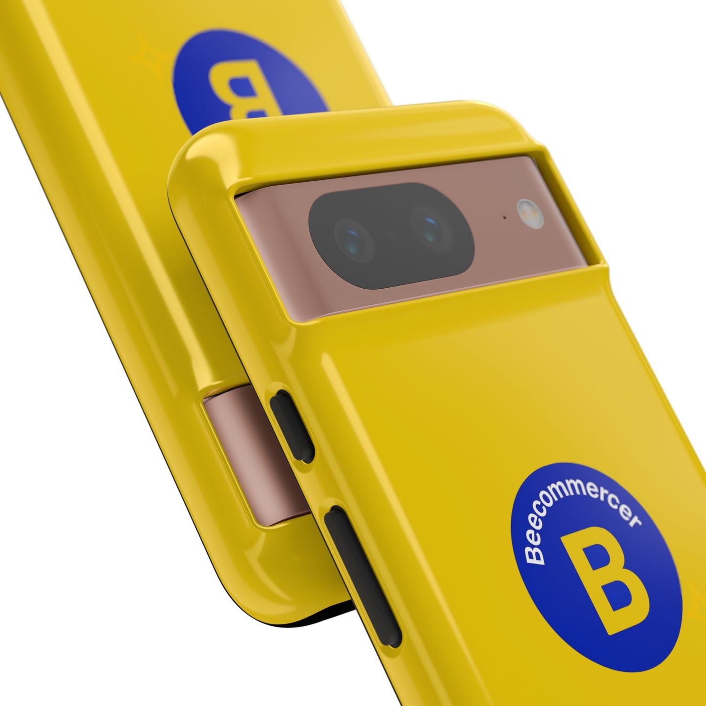 Beecommercer Bold Logo Phone Case — Yellow Protective Phone Cover