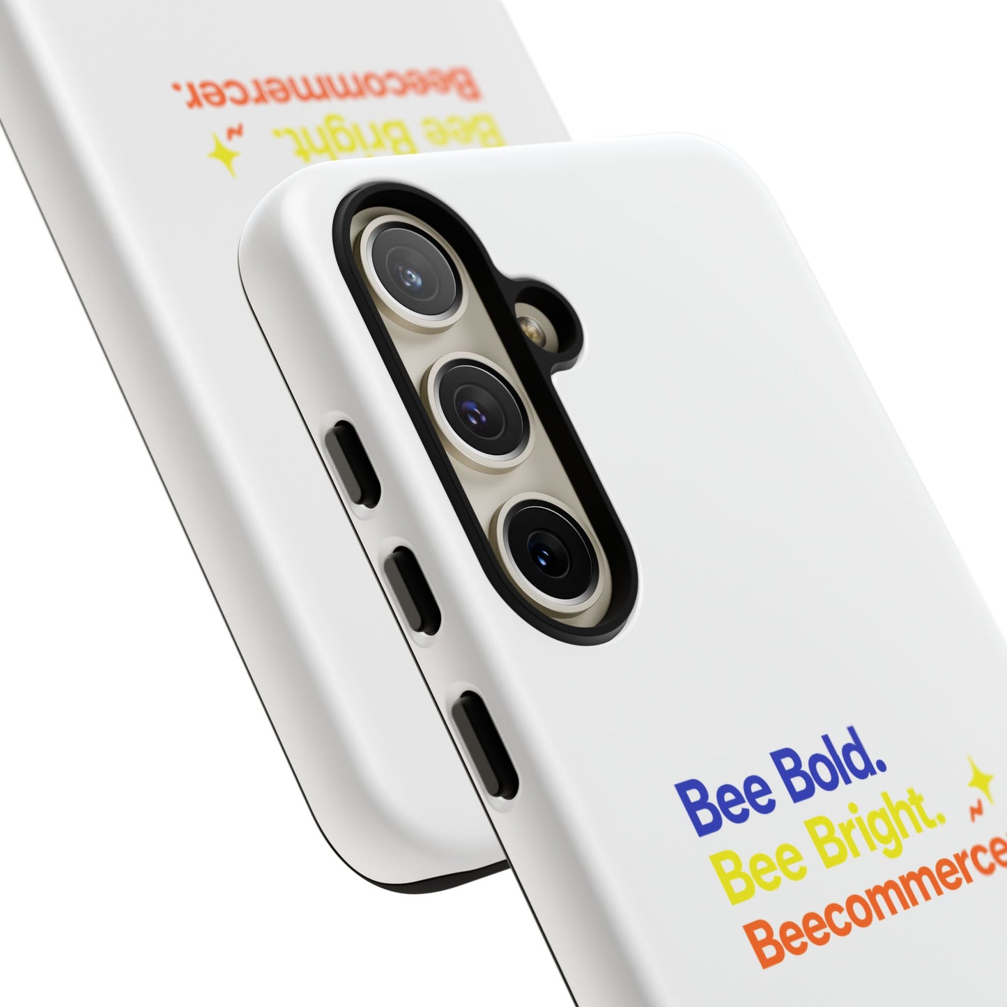 Phone Case — Bee Bold. Bee Bright. Beecommercer. (Protective Tough Case)