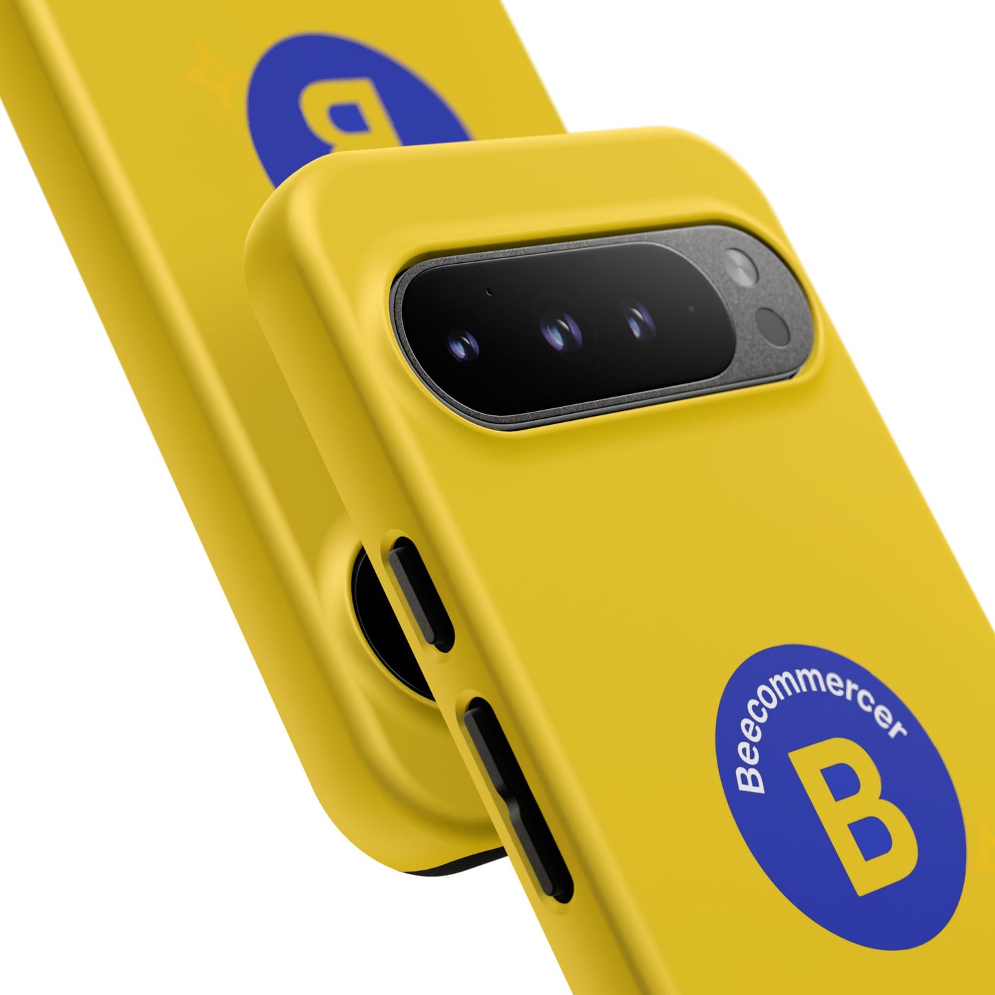 Beecommercer Bold Logo Phone Case — Yellow Protective Phone Cover