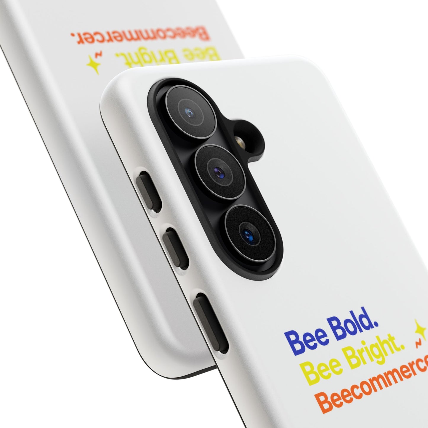Phone Case — Bee Bold. Bee Bright. Beecommercer. (Protective Tough Case)
