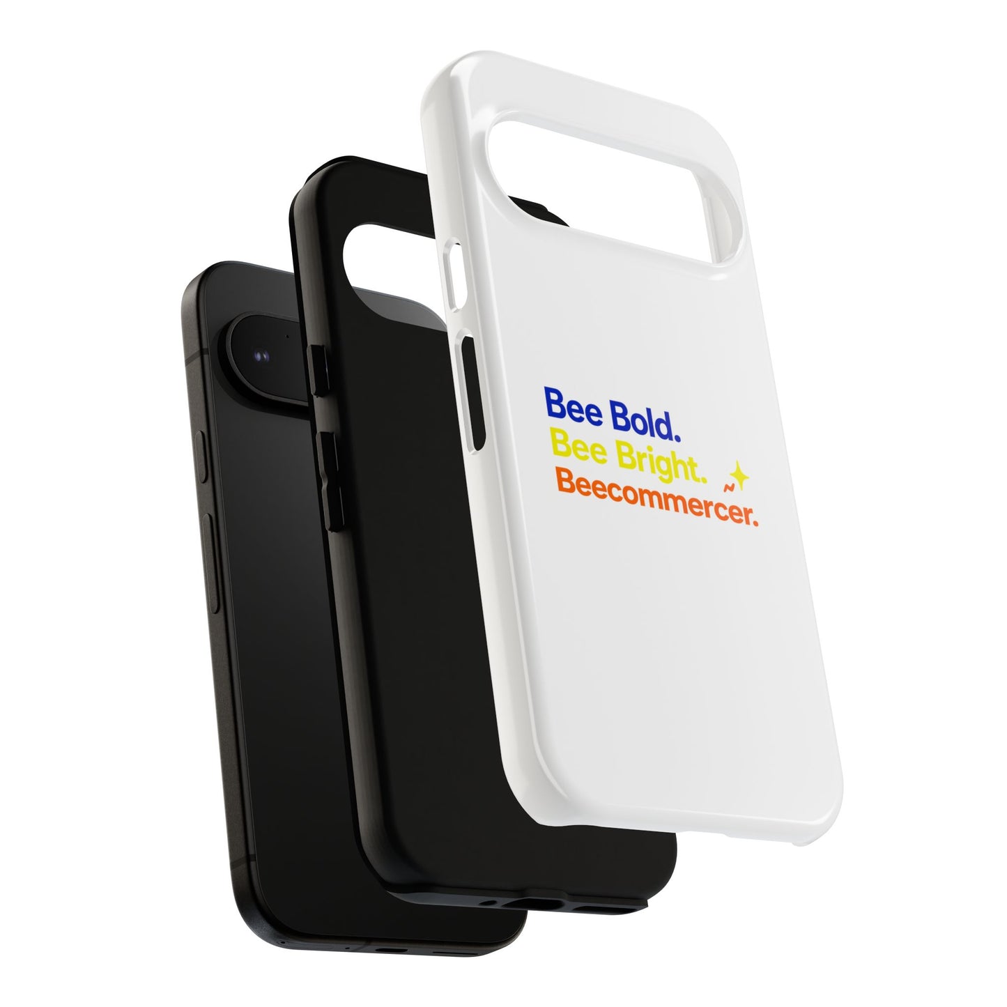 Phone Case — Bee Bold. Bee Bright. Beecommercer. (Protective Tough Case)