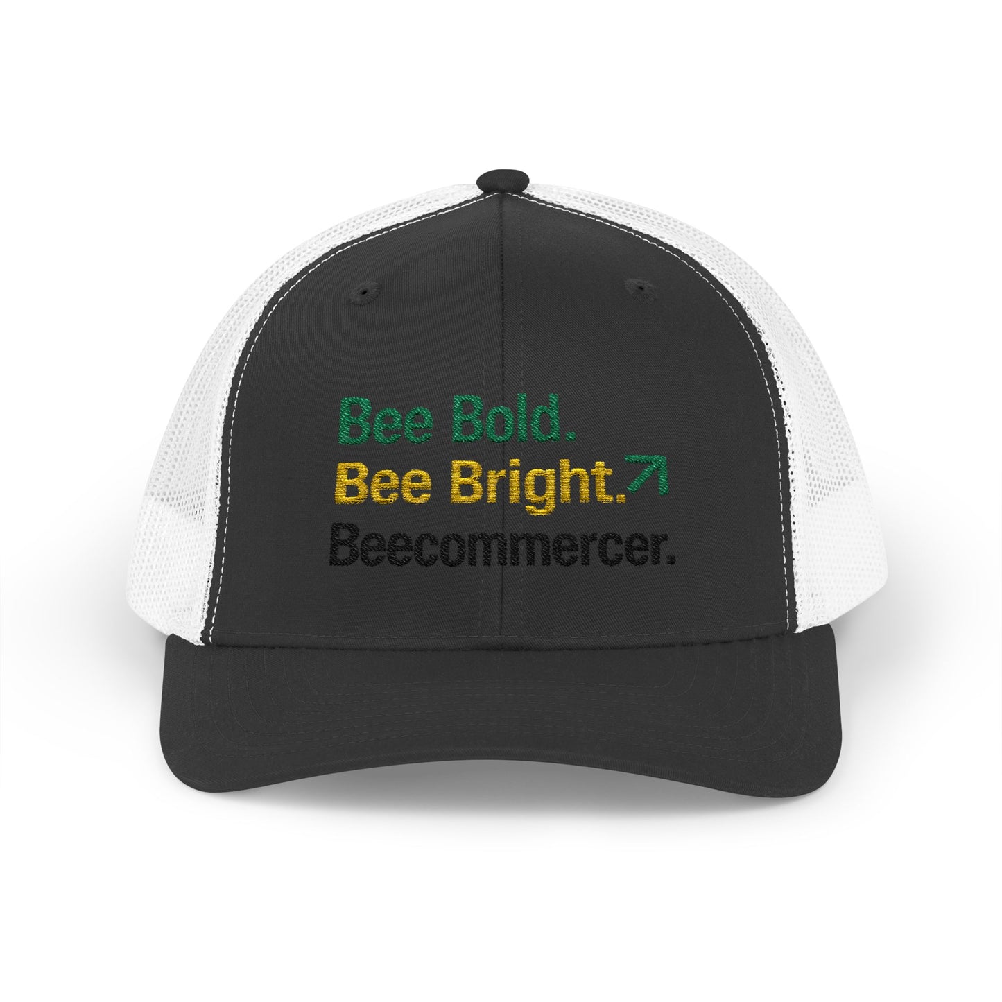 Bee Bold Bee Bright Embroidered Trucker Cap