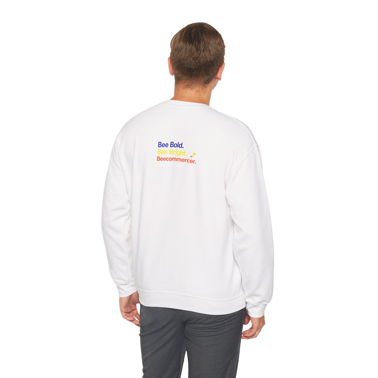 Bee Bold Crewneck Sweatshirt — "Bee Bold. Bee Bright. Beecommercer."