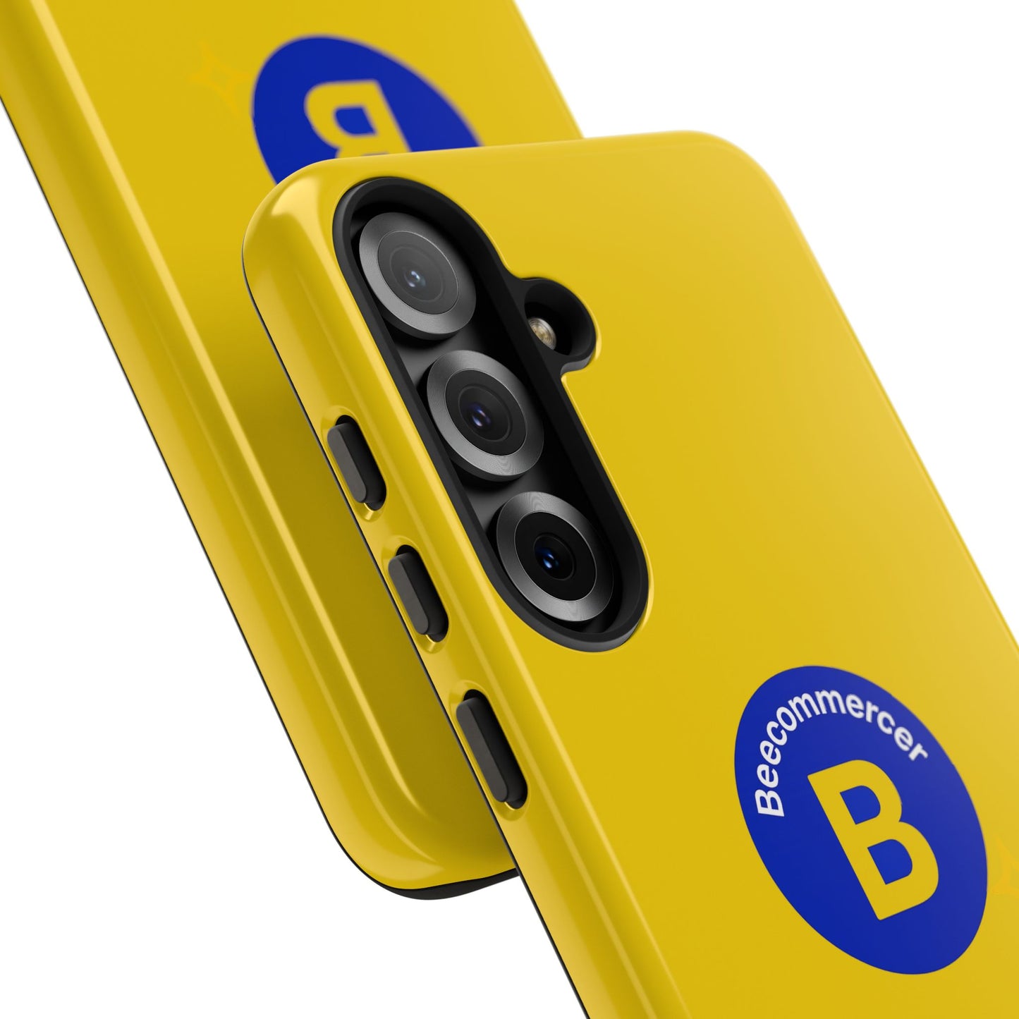 Beecommercer Bold Logo Phone Case — Yellow Protective Phone Cover