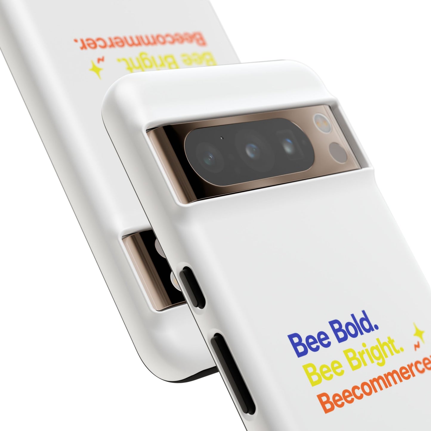 Phone Case — Bee Bold. Bee Bright. Beecommercer. (Protective Tough Case)