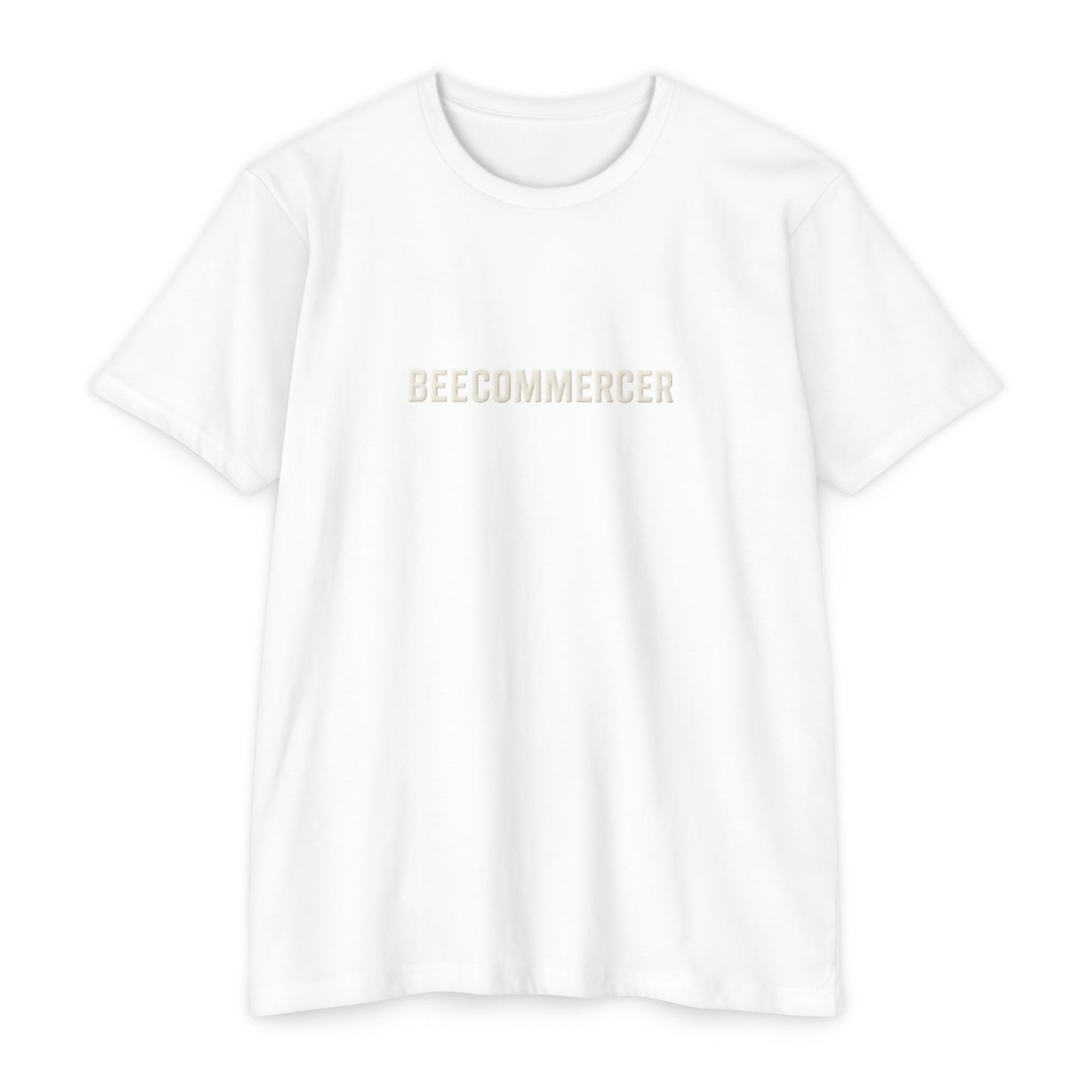 Beecommercer T-Shirt — "Beecommercer. Bee Bold. Bee Bright." Minimal Logo Tee