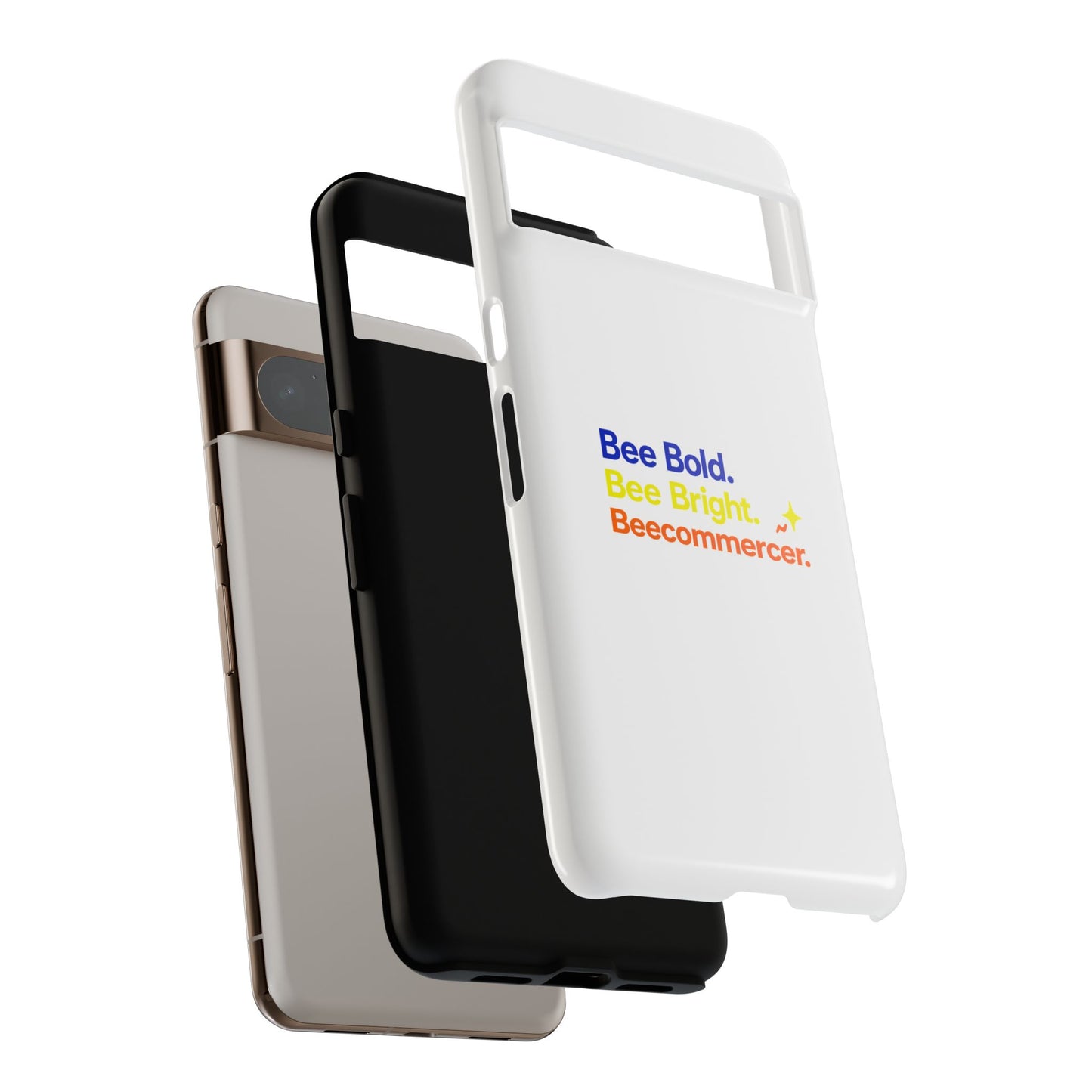 Phone Case — Bee Bold. Bee Bright. Beecommercer. (Protective Tough Case)