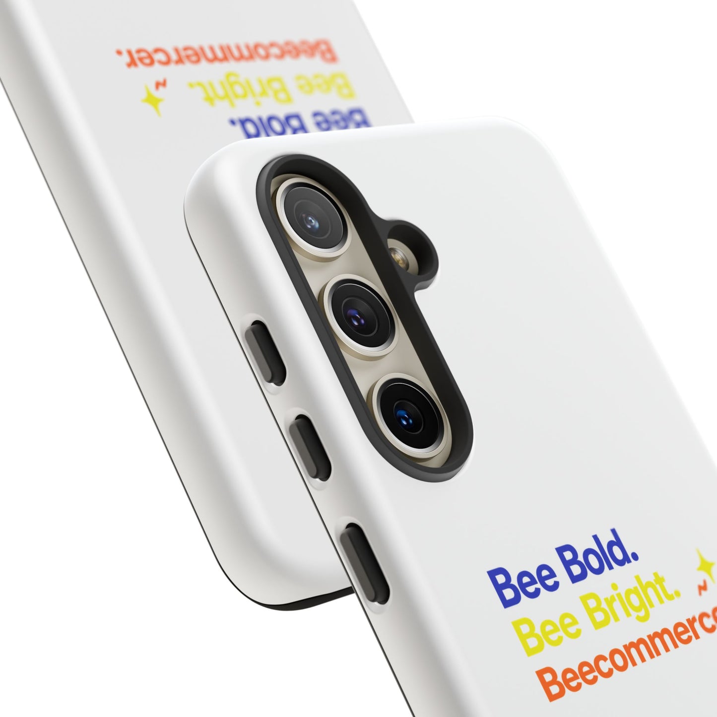Phone Case — Bee Bold. Bee Bright. Beecommercer. (Protective Tough Case)
