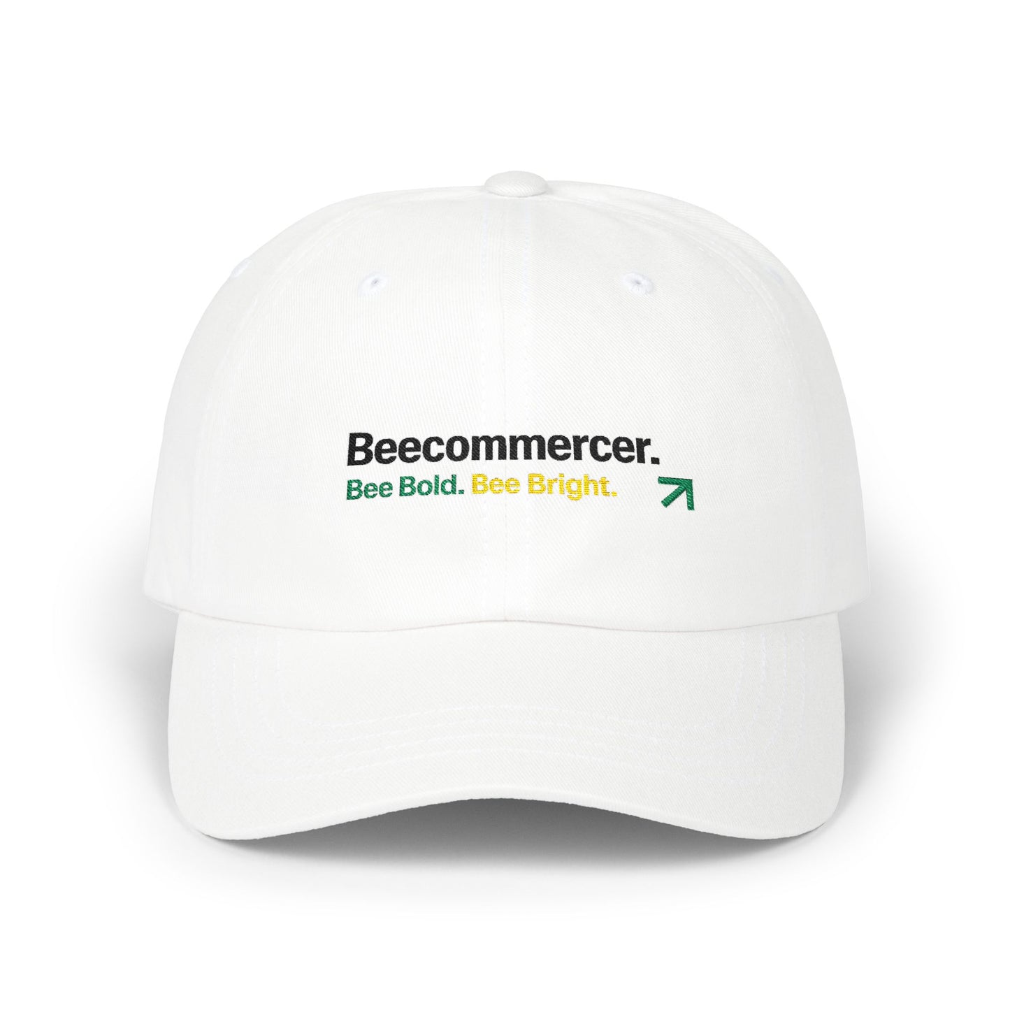 Dad Cap — Beecommercer Logo 'Bee Bold. Bee Bright.' Embroidered Baseball Hat