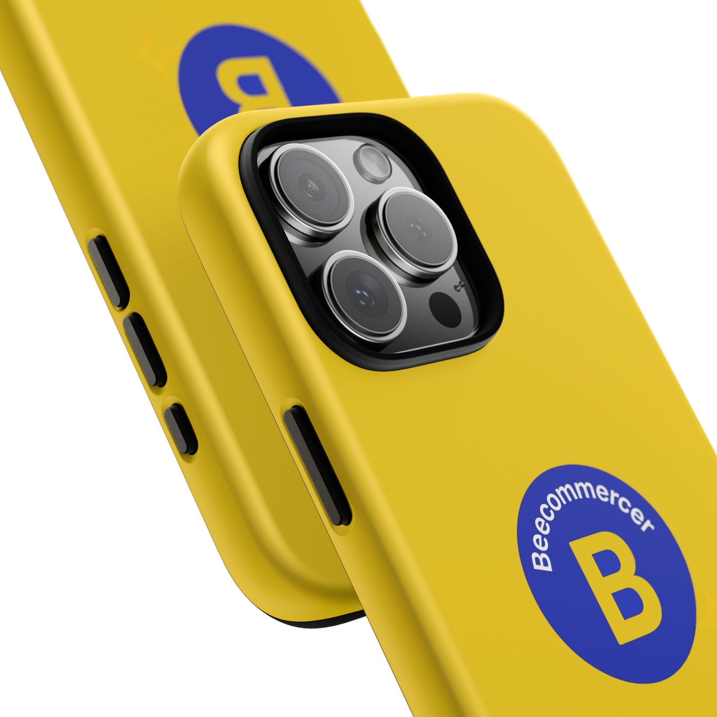 Beecommercer Bold Logo Phone Case — Yellow Protective Phone Cover