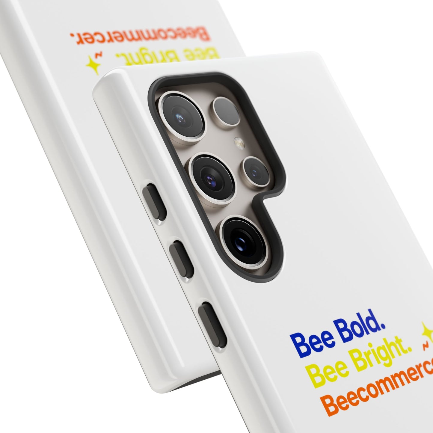 Phone Case — Bee Bold. Bee Bright. Beecommercer. (Protective Tough Case)