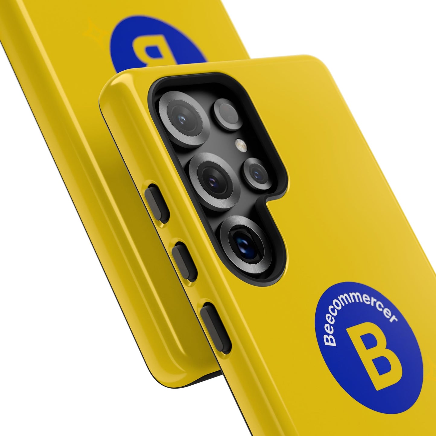 Beecommercer Bold Logo Phone Case — Yellow Protective Phone Cover