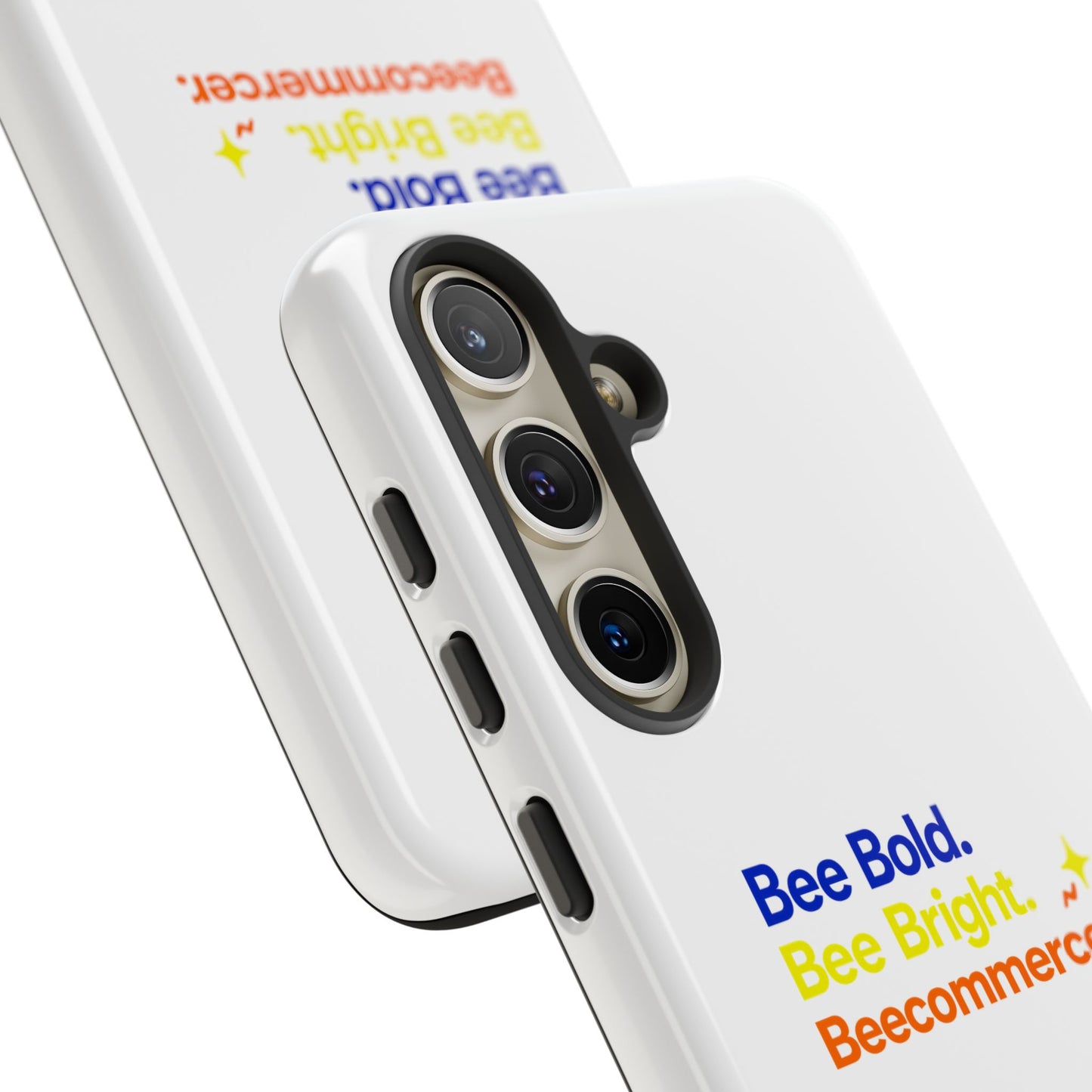 Phone Case — Bee Bold. Bee Bright. Beecommercer. (Protective Tough Case)
