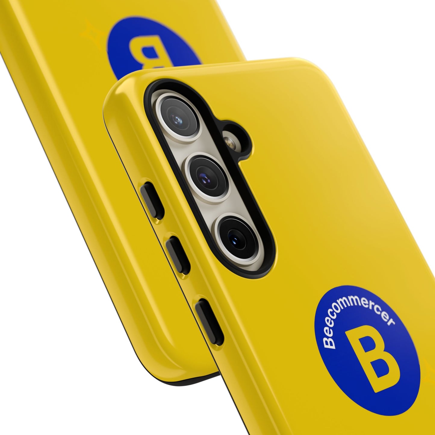 Beecommercer Bold Logo Phone Case — Yellow Protective Phone Cover