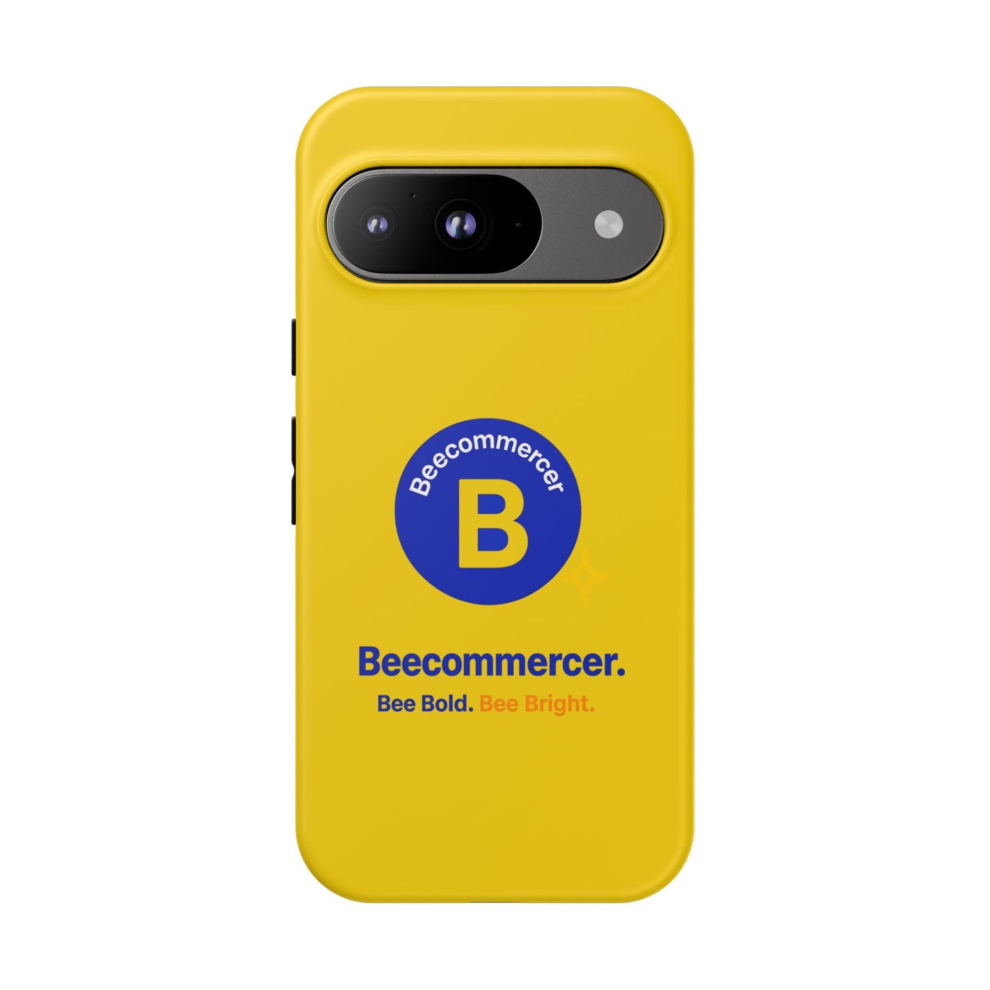 Beecommercer Bold Logo Phone Case — Yellow Protective Phone Cover
