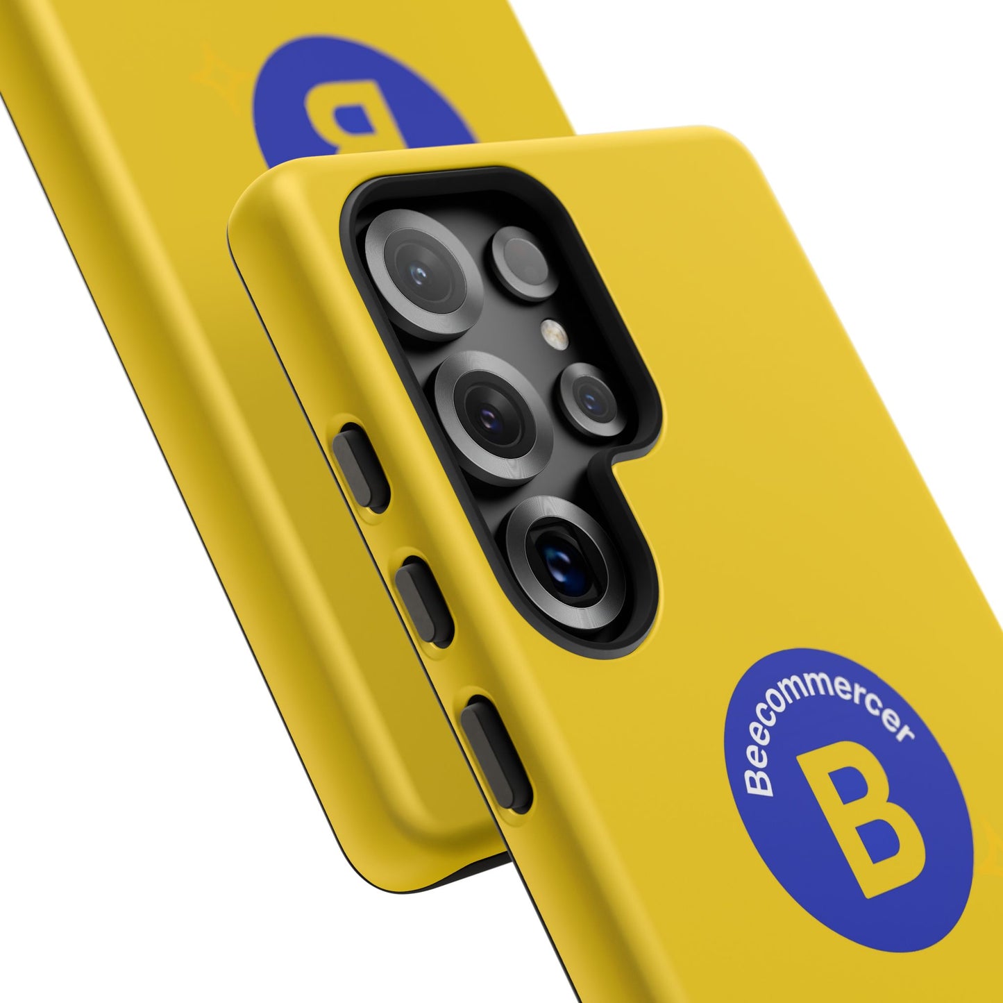 Beecommercer Bold Logo Phone Case — Yellow Protective Phone Cover