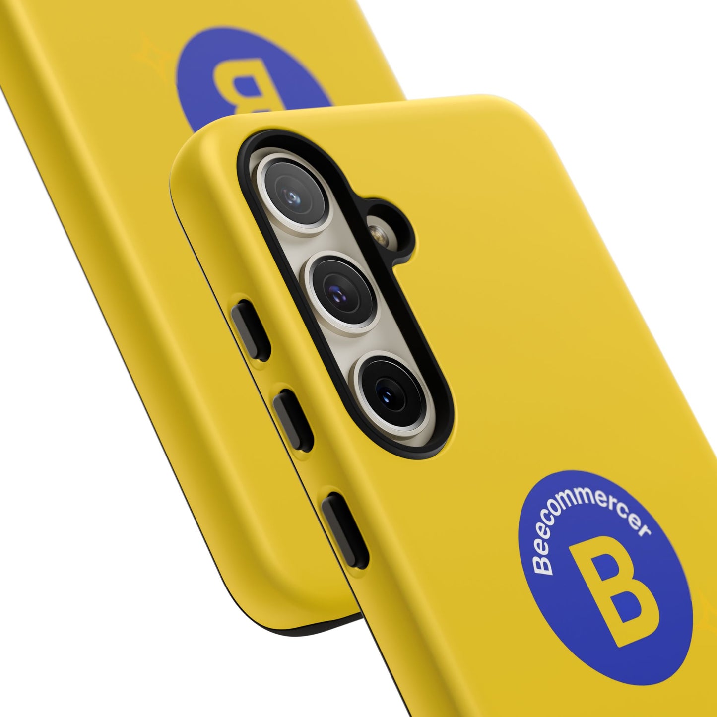 Beecommercer Bold Logo Phone Case — Yellow Protective Phone Cover