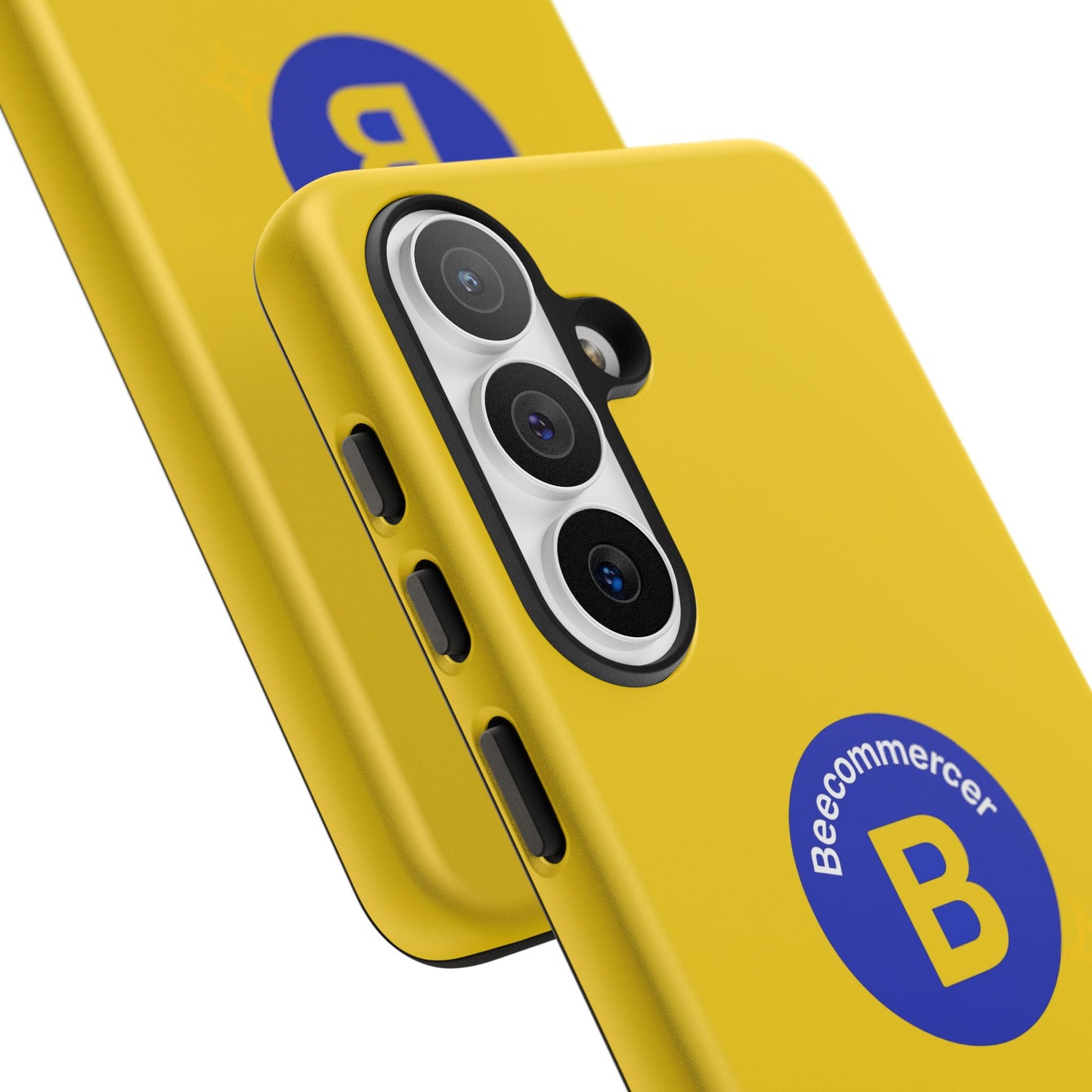 Beecommercer Bold Logo Phone Case — Yellow Protective Phone Cover