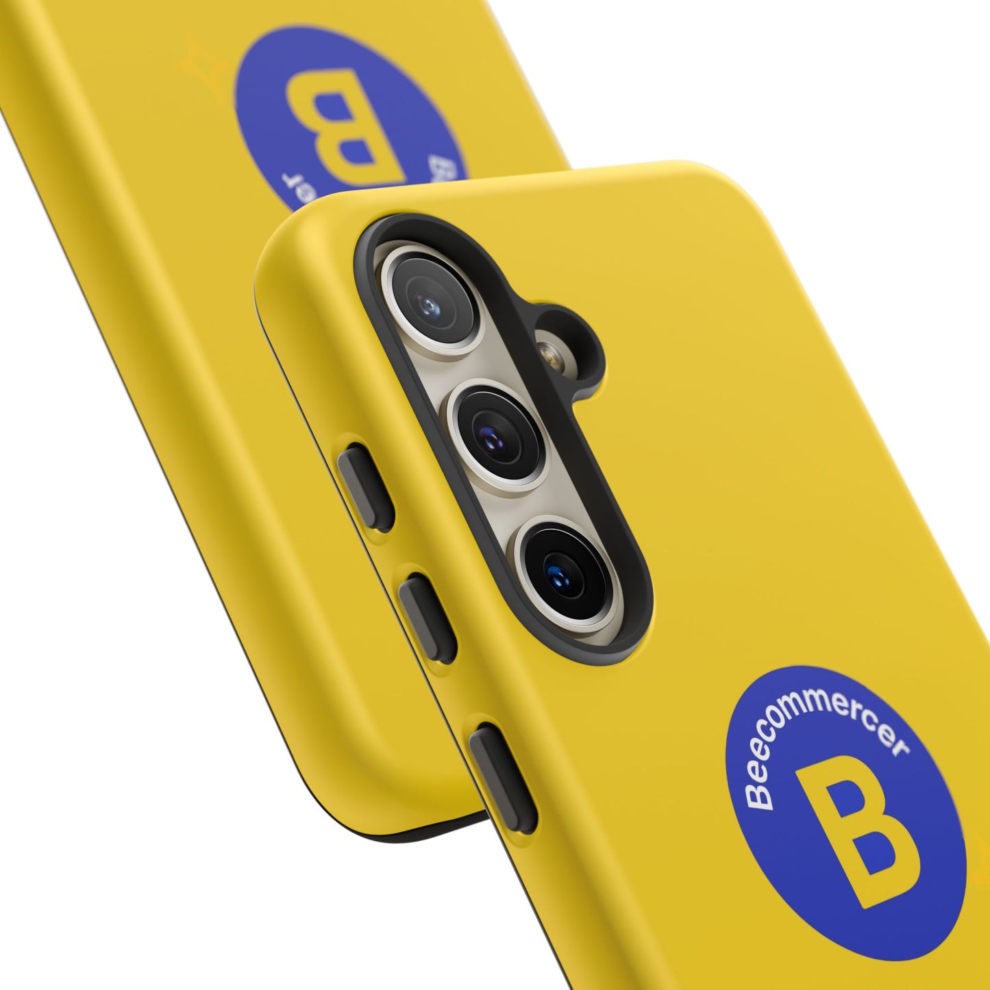Beecommercer Bold Logo Phone Case — Yellow Protective Phone Cover