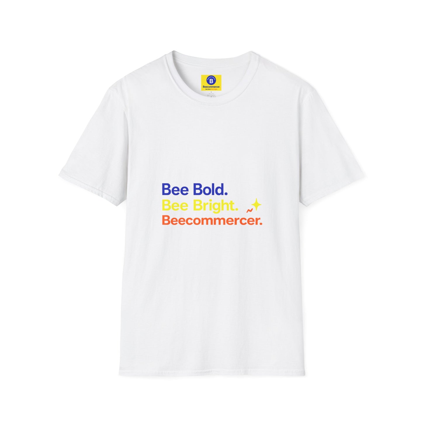 Bee Bold Tee – “Bee Bold. Bee Bright. Beecommerce r.” Motivational Graphic T-Shirt
