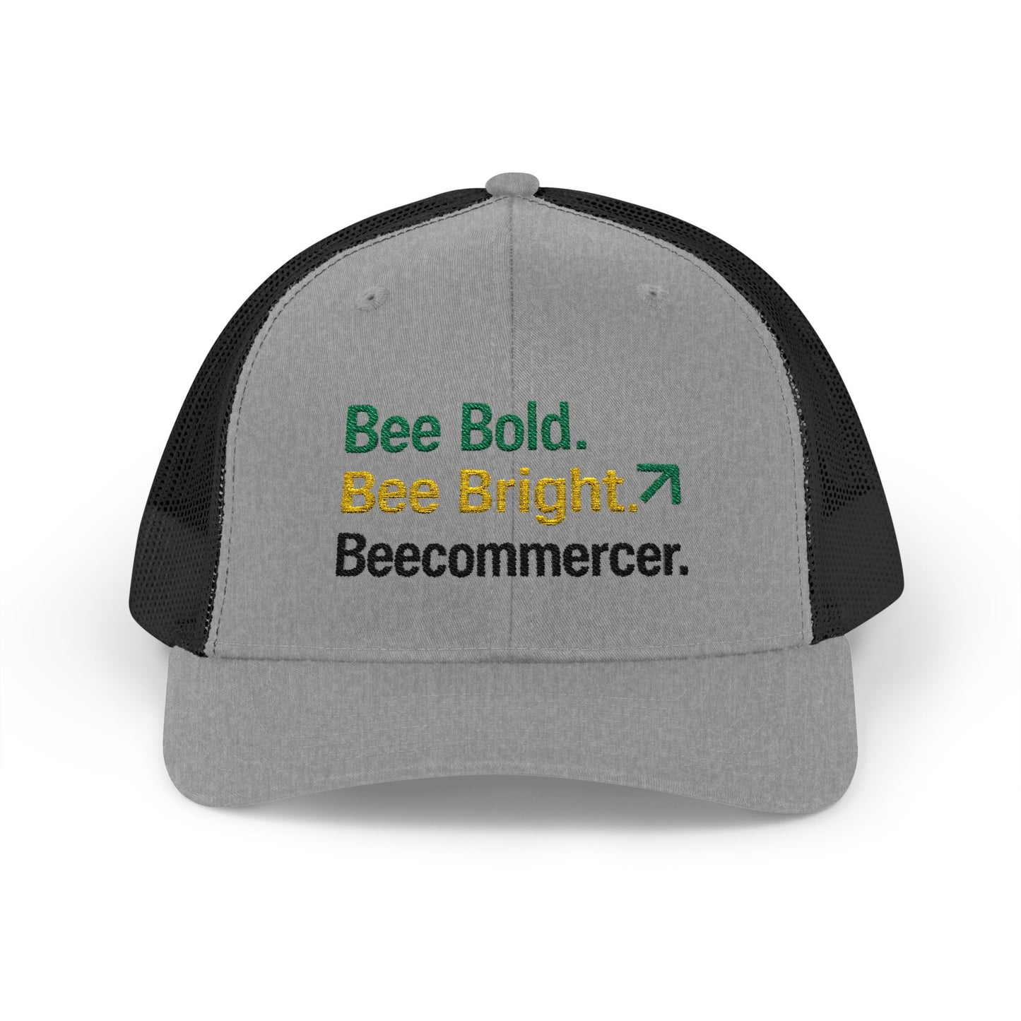 Bee Bold Bee Bright Embroidered Trucker Cap
