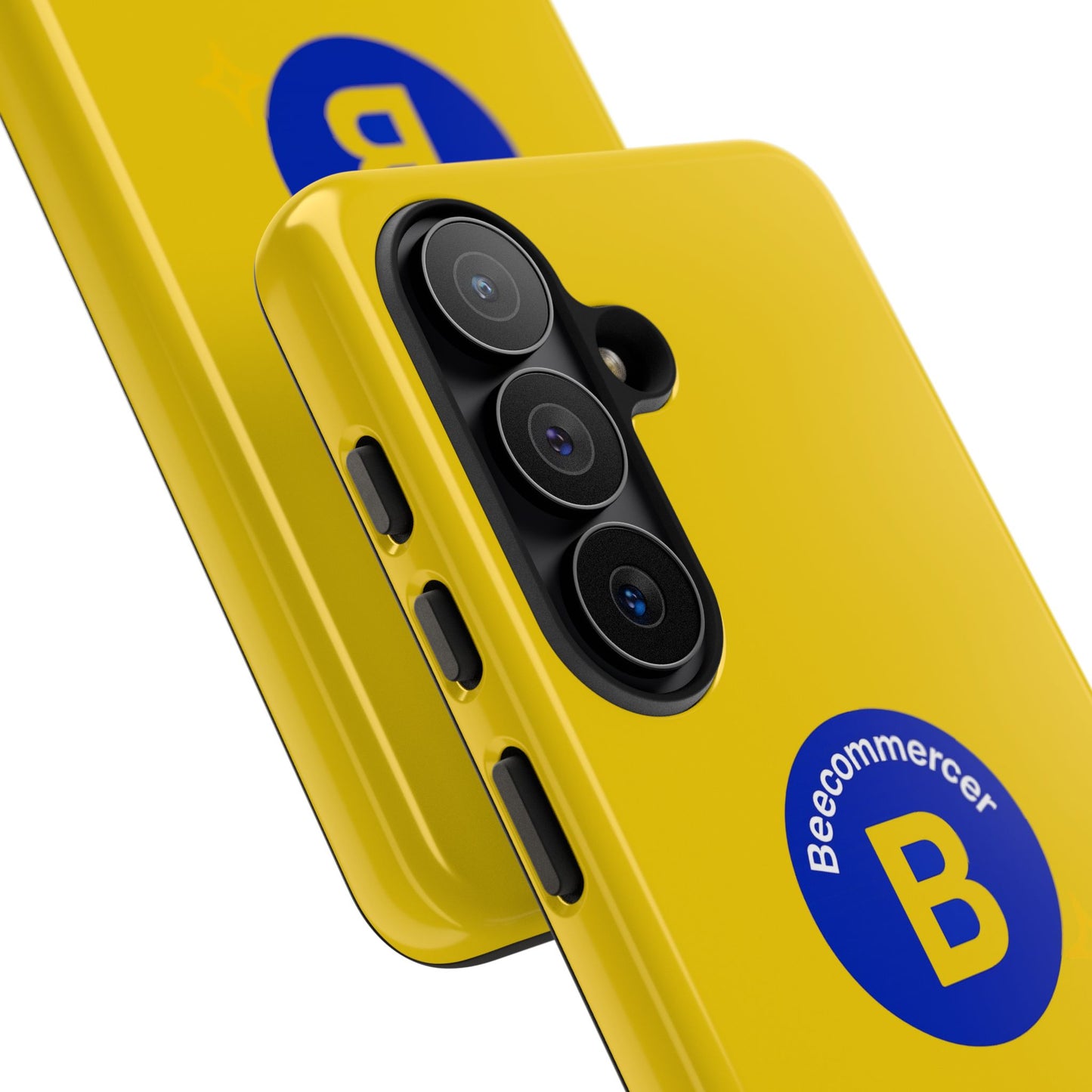 Beecommercer Bold Logo Phone Case — Yellow Protective Phone Cover