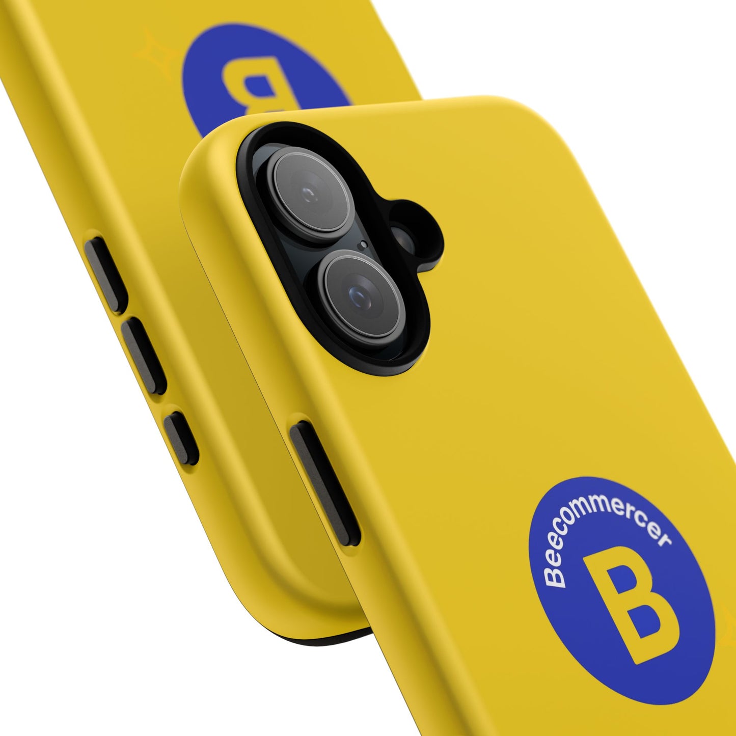 Beecommercer Bold Logo Phone Case — Yellow Protective Phone Cover