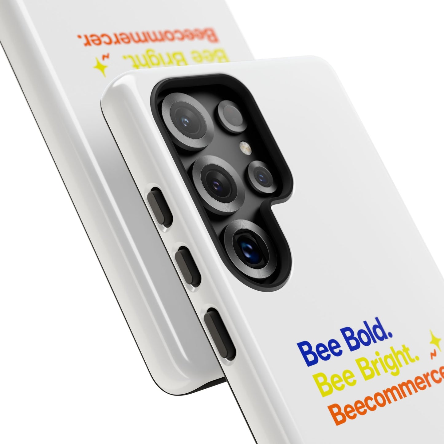 Phone Case — Bee Bold. Bee Bright. Beecommercer. (Protective Tough Case)