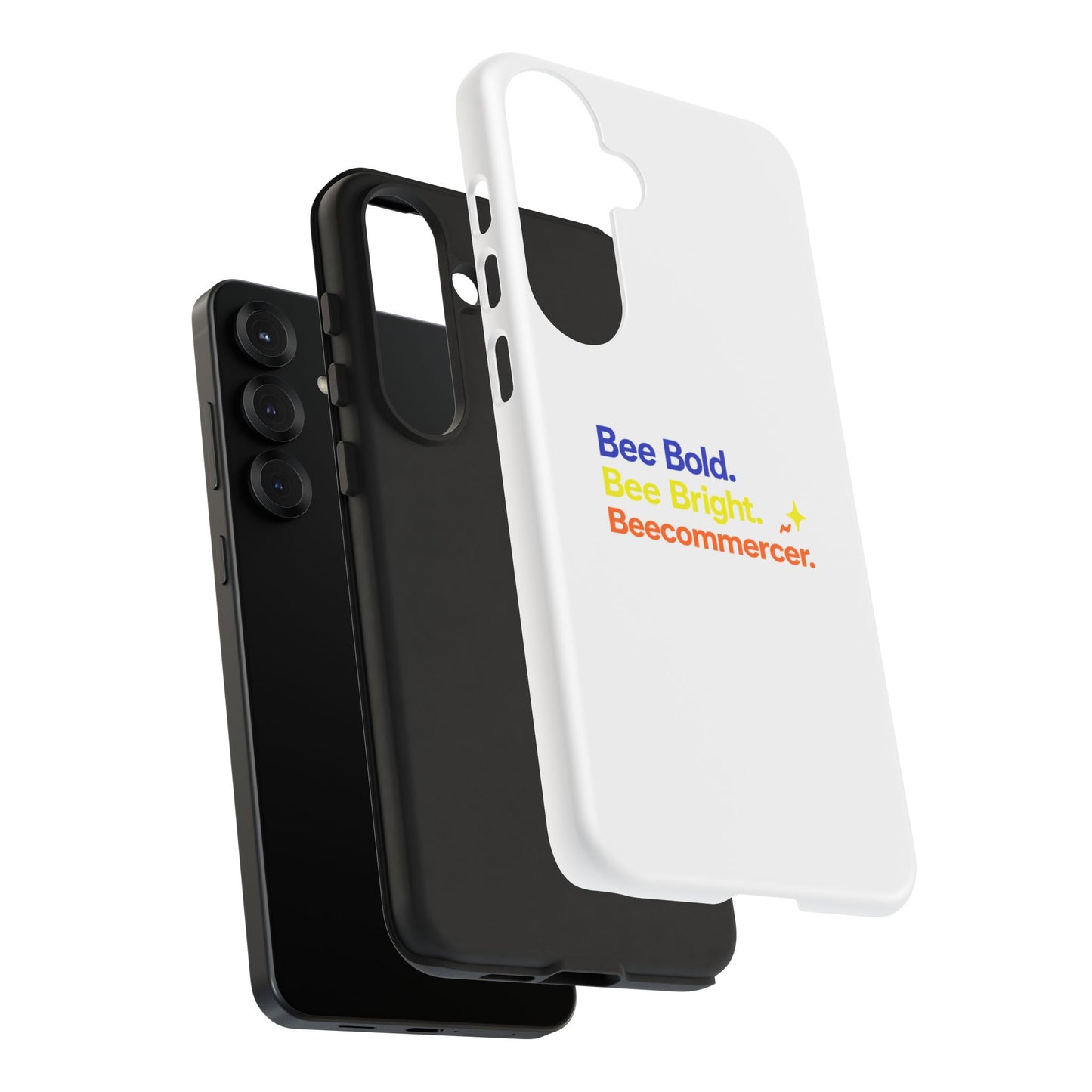 Phone Case — Bee Bold. Bee Bright. Beecommercer. (Protective Tough Case)