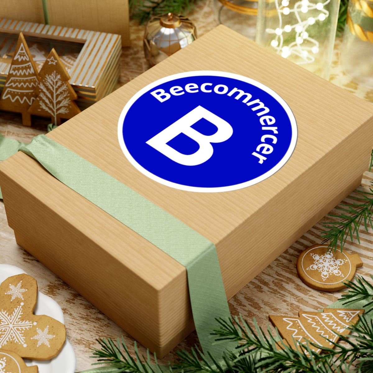 Beecommercer Badge Kiss-Cut Stickers