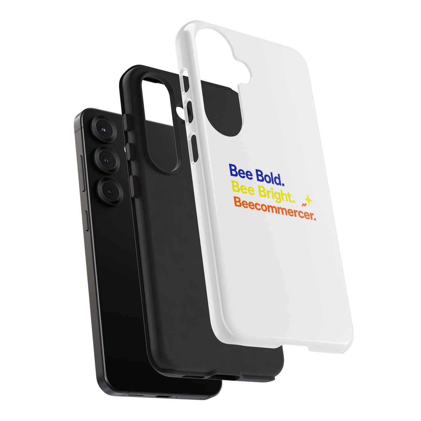 Phone Case — Bee Bold. Bee Bright. Beecommercer. (Protective Tough Case)