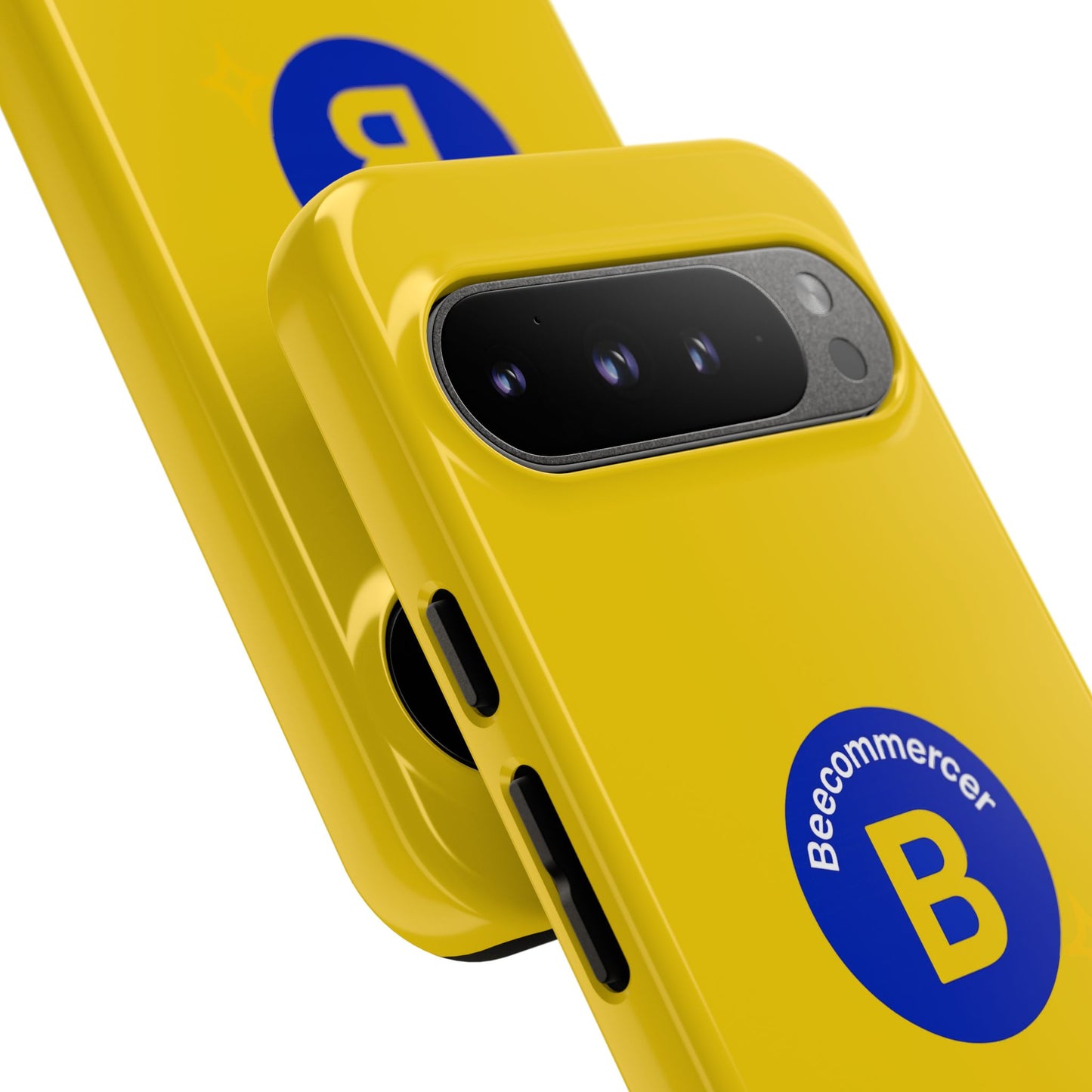 Beecommercer Bold Logo Phone Case — Yellow Protective Phone Cover