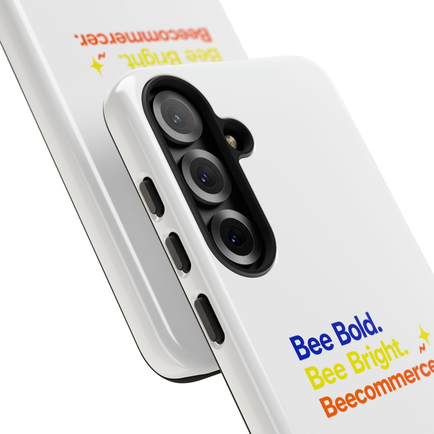 Phone Case — Bee Bold. Bee Bright. Beecommercer. (Protective Tough Case)