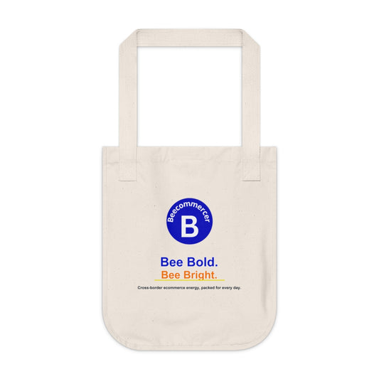 Beecommercer Everyday Organic Tote in Natural, front view